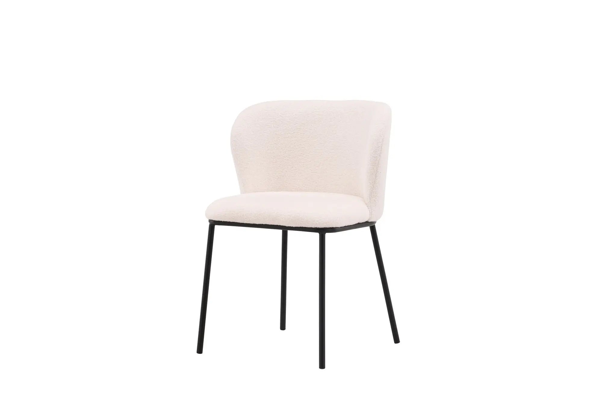 Lot de 2 chaises de salle à manger Edina - 56 x 55 x 76 - Acier