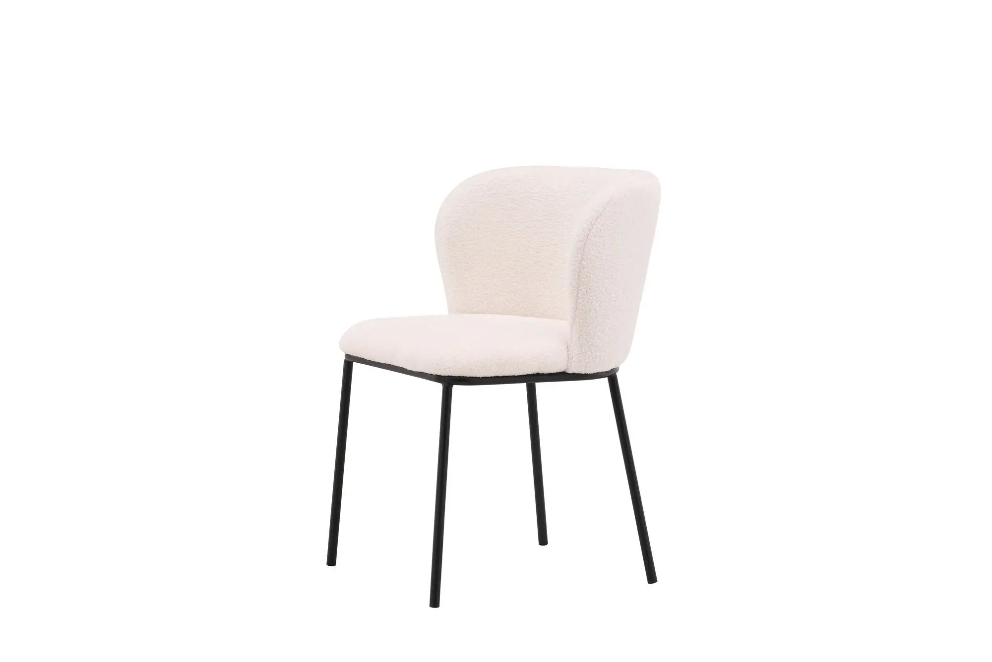 Lot de 2 chaises de salle à manger Edina - 56 x 55 x 76 - Acier
