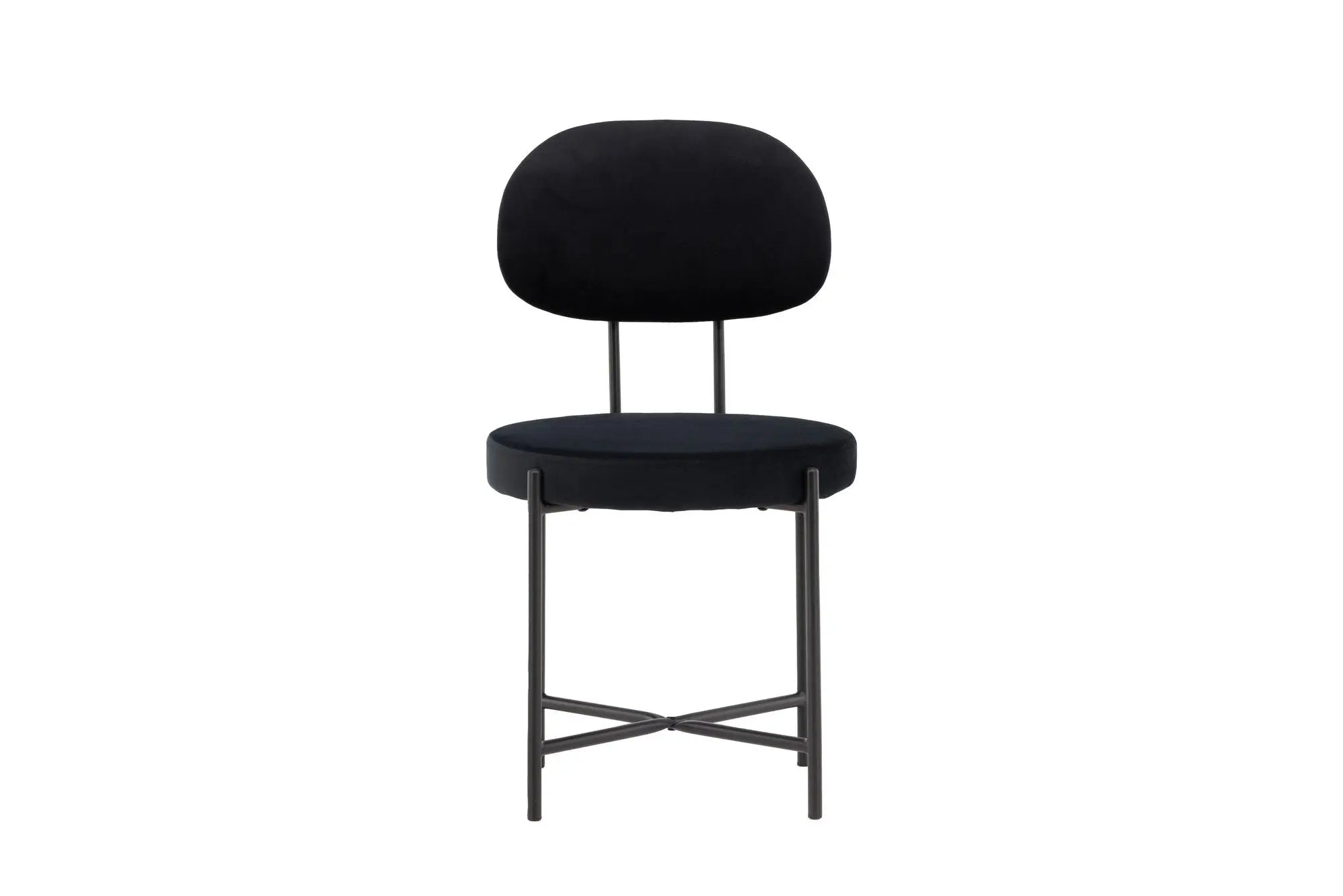 Lot de 2 chaises de salle à manger Stella - 60 x 50 x 89 - Acier
