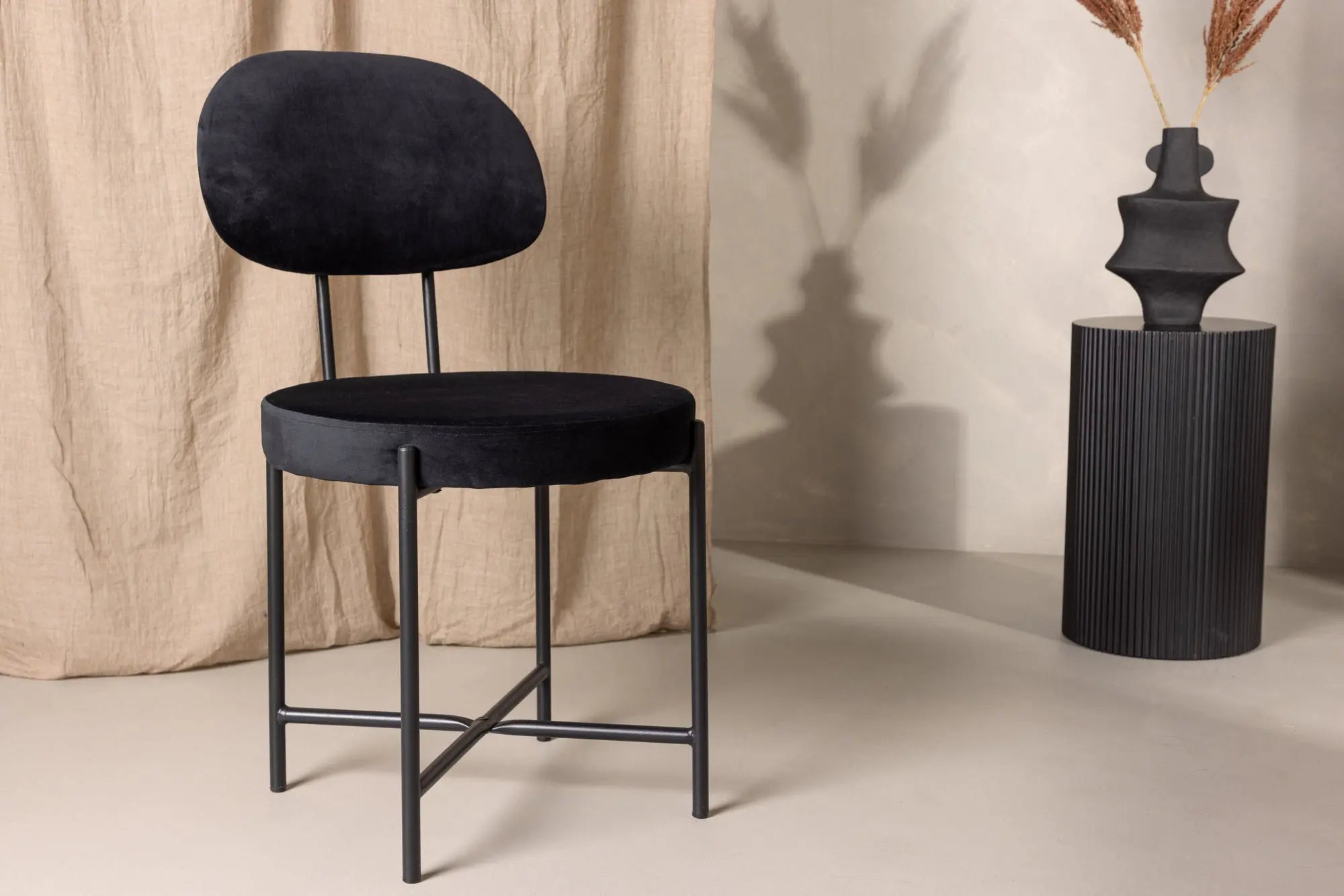 Lot de 2 chaises de salle à manger Stella - 60 x 50 x 89 - Acier