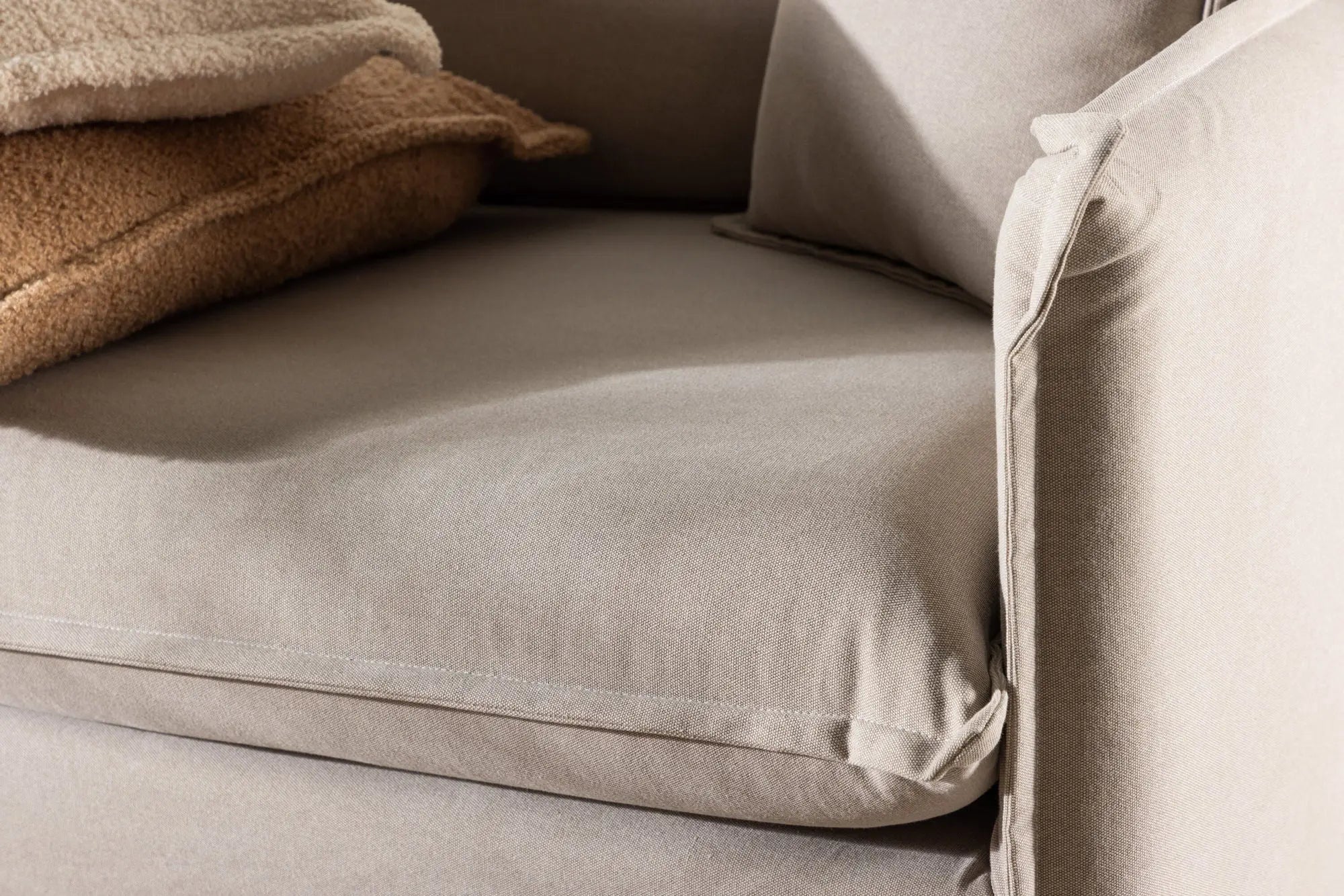 Canapé 3 places Nova - 200 x 94 - Polyester Lin