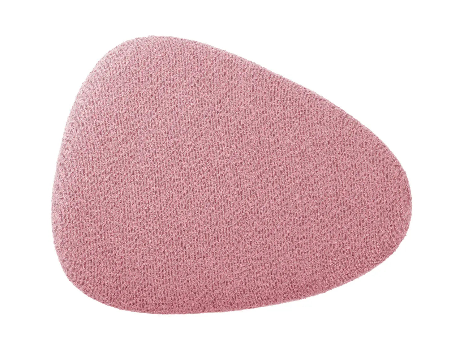 Pouf Ada organic large bouclé faded pink