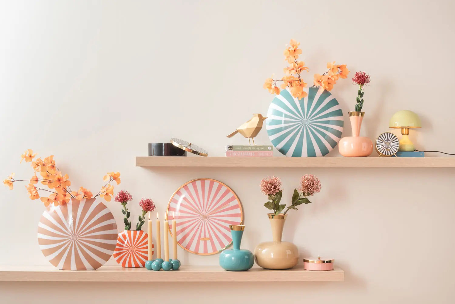 Vase Yara enamel flamingo pink