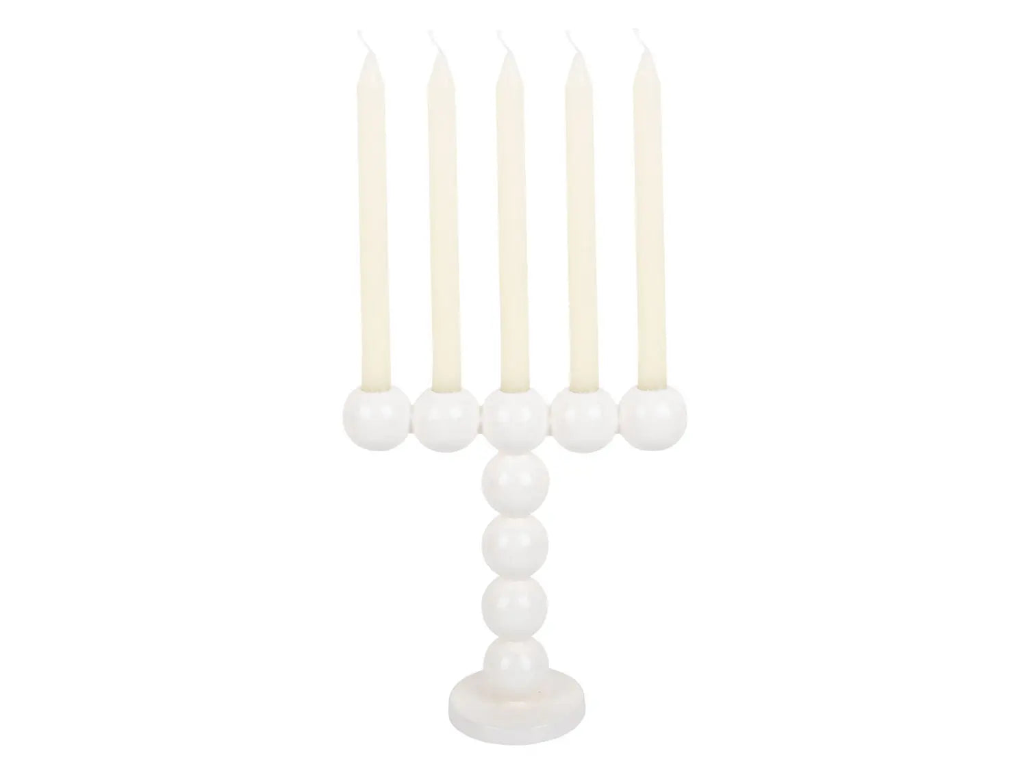 Candle holder Bubbles high enamel white