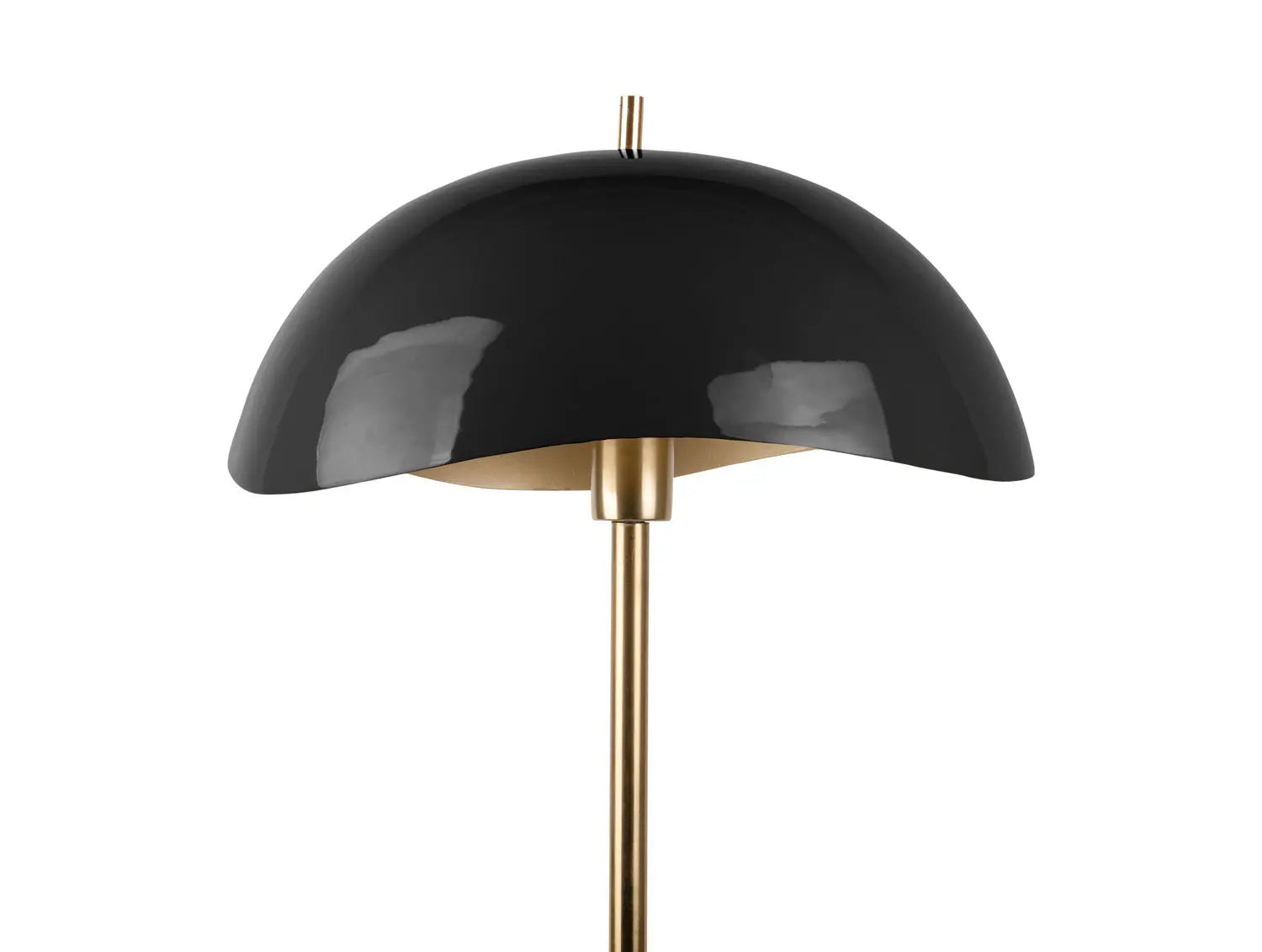 Floor lamp Waved enamel black - L 40 cm x H 154 cm x D 40