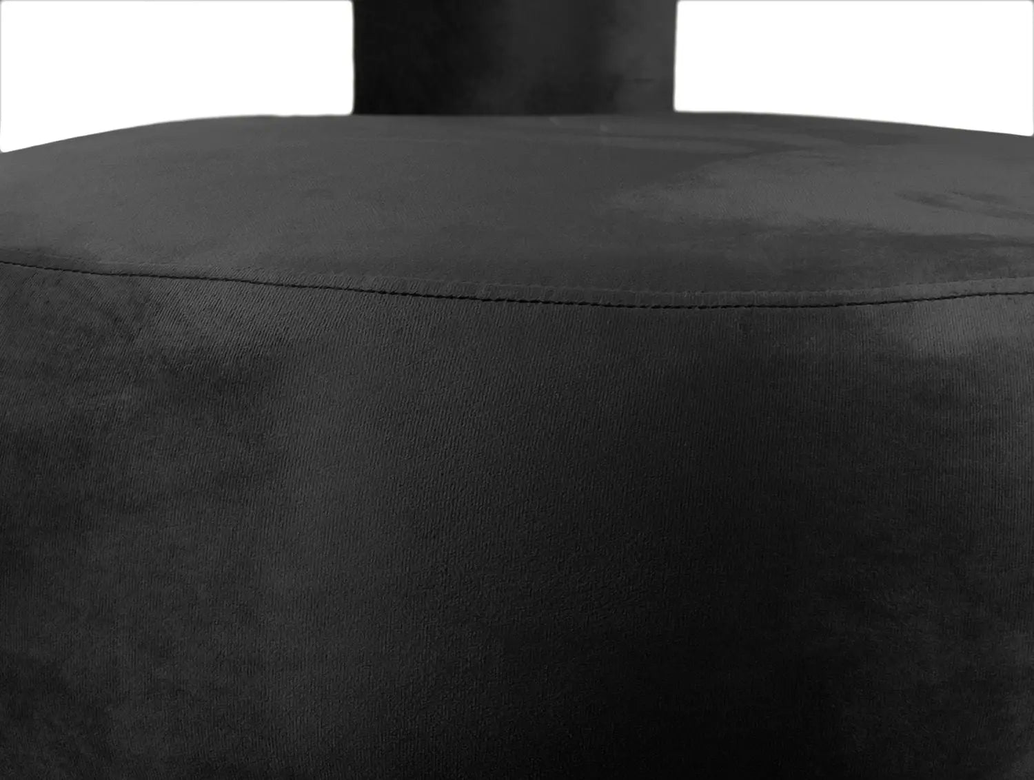 Chair Abrazo velvet black - L 58 cm x H 67