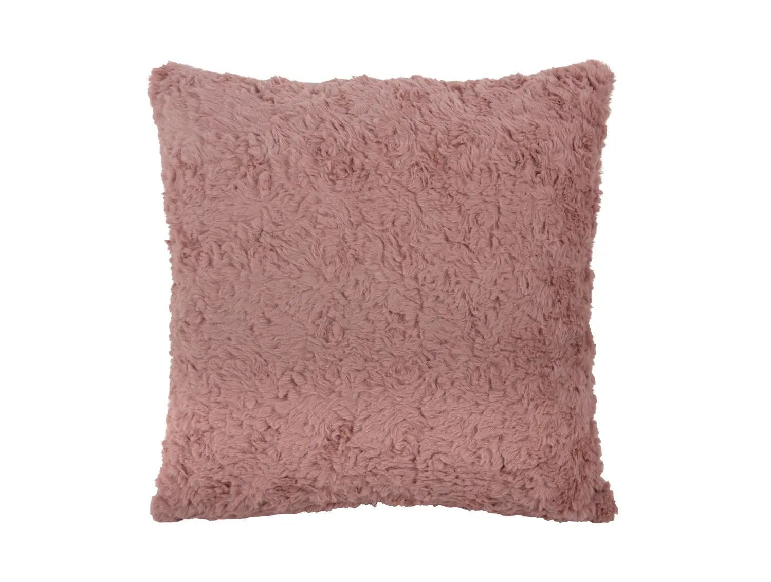 Cushion Tierno furry faded pink