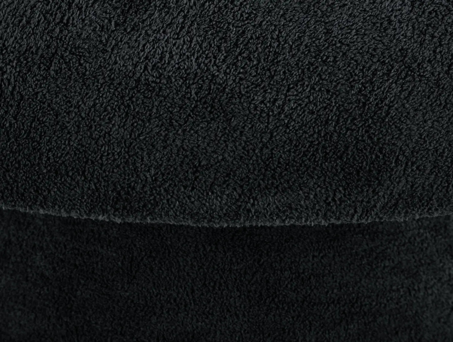 Pouf Mushroom brushed velvet black - H 37 cm x D 40