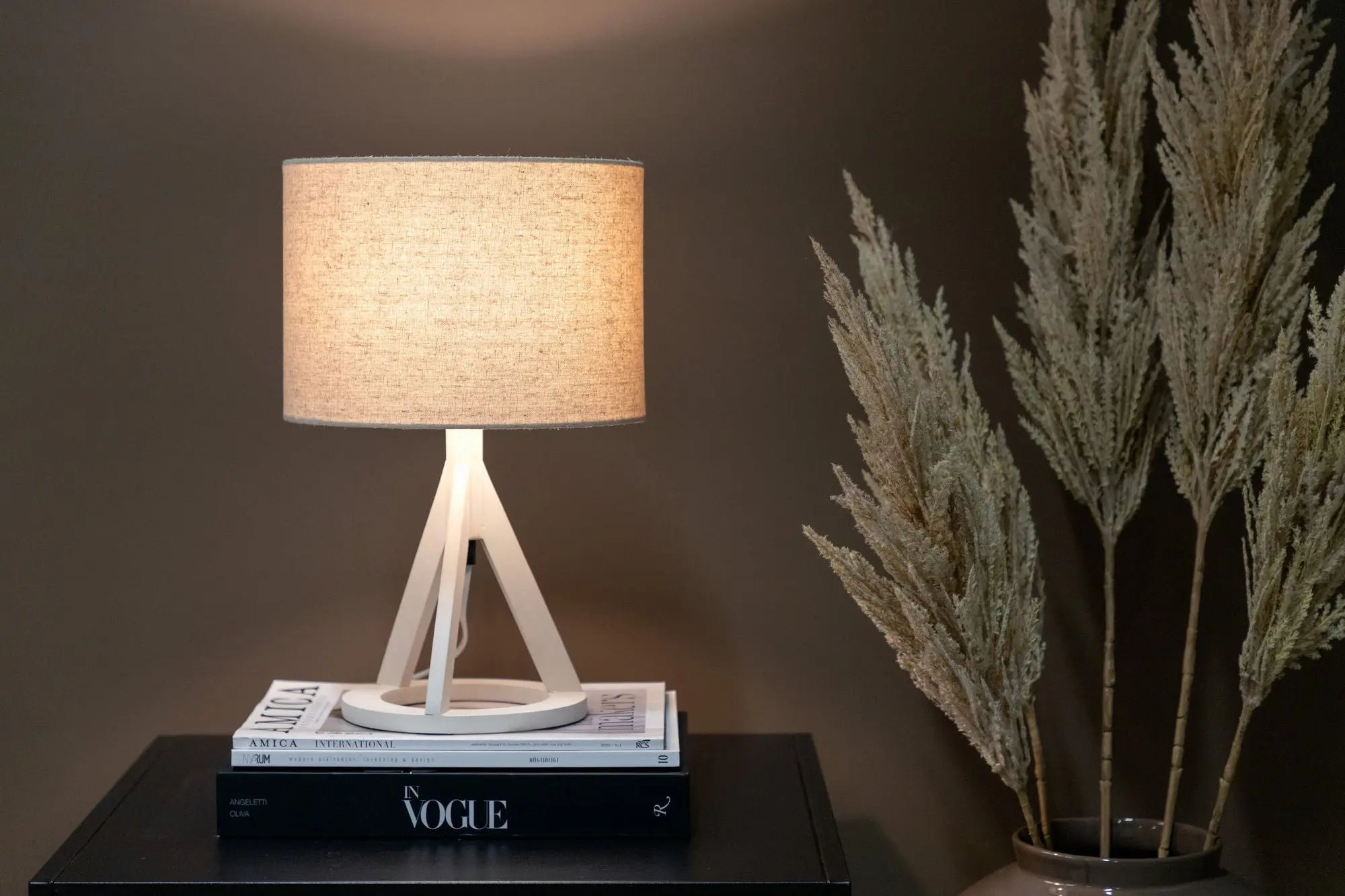 Lampe de table Kona - 50,5x25x18 - Polyester Lin