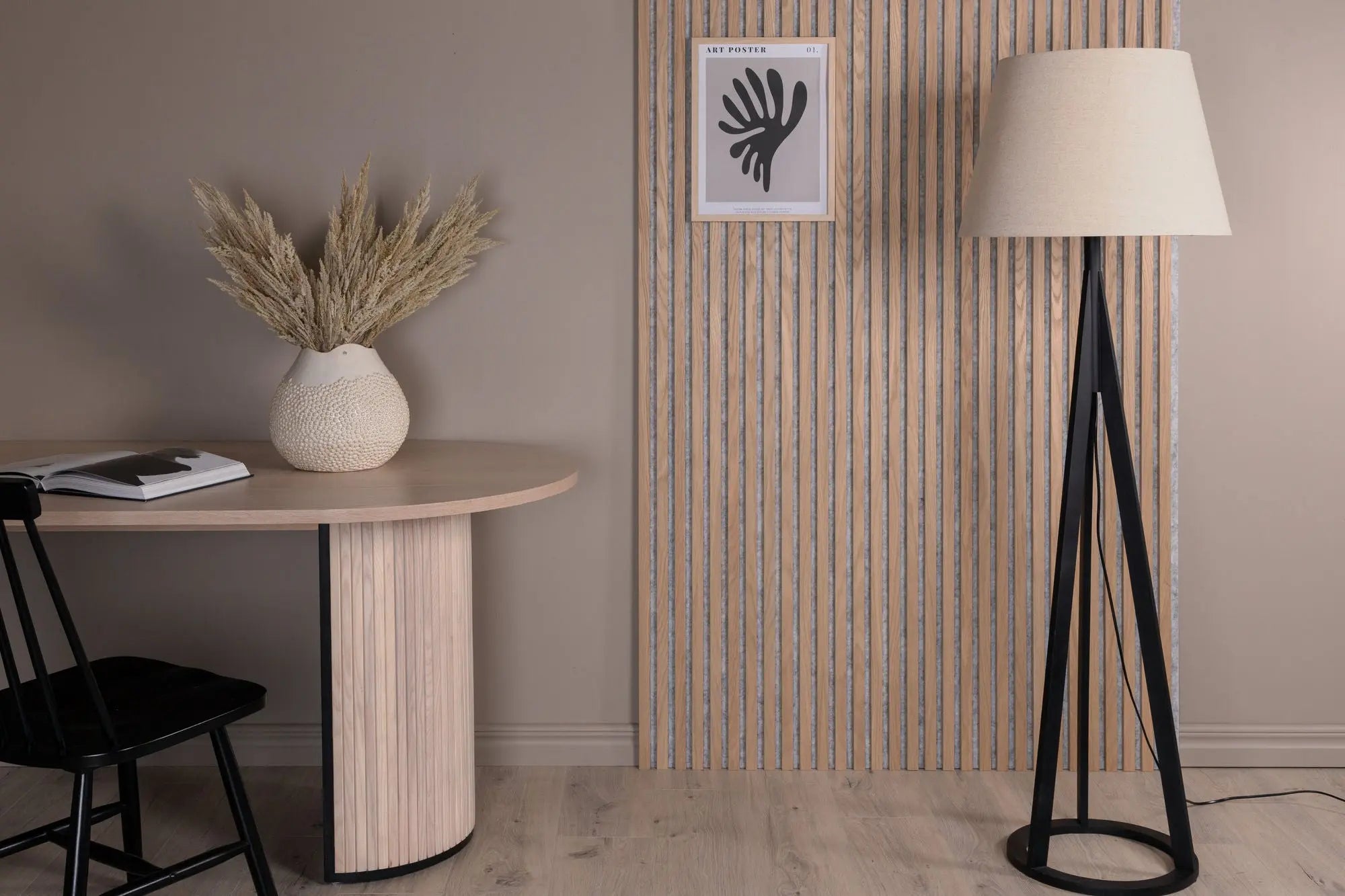 Lampadaire Kona - 160x51x51 - Polyester Lin