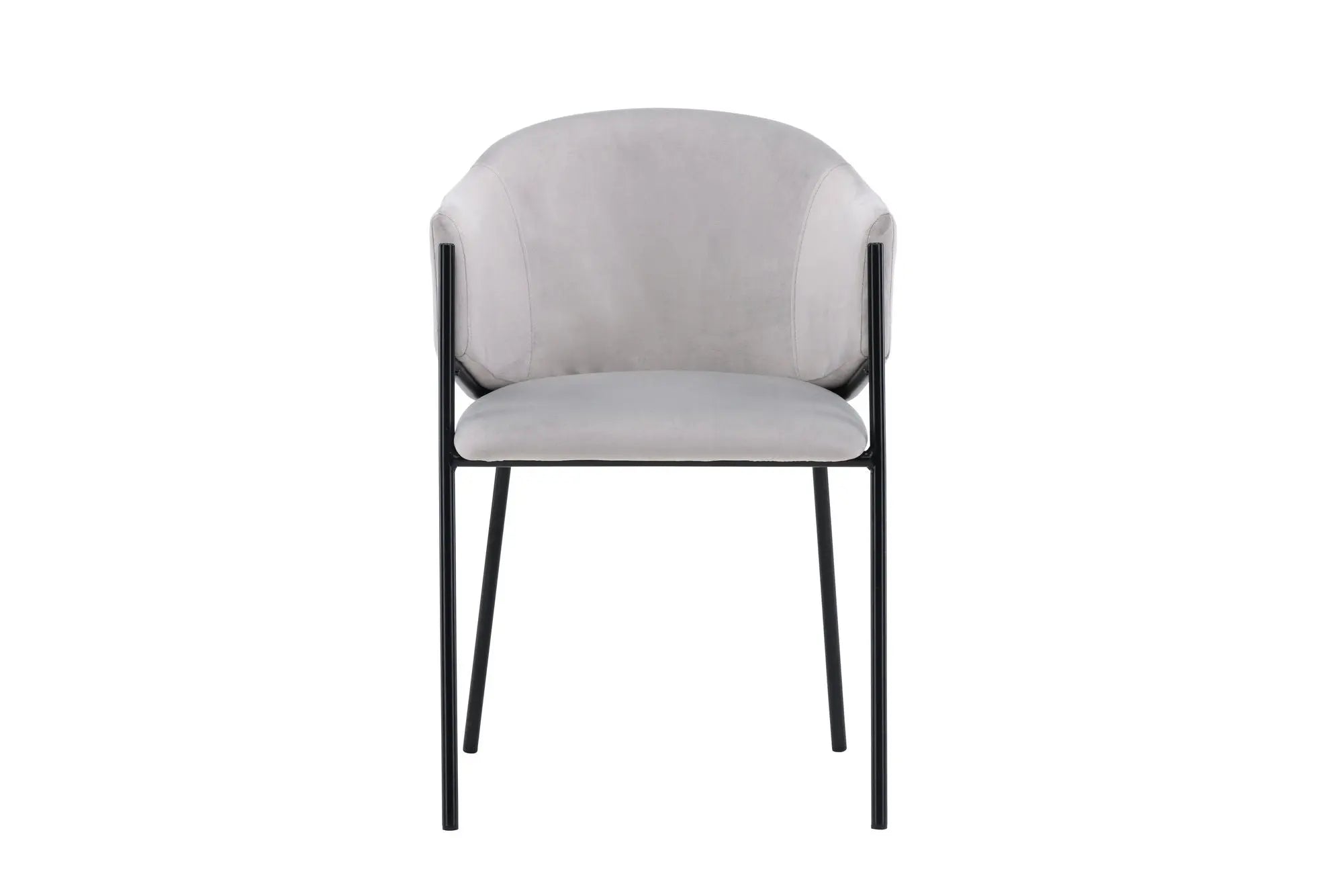 Lot de 2 chaises de salle à manger Evelina - 62 x 54 x 80 - Acier