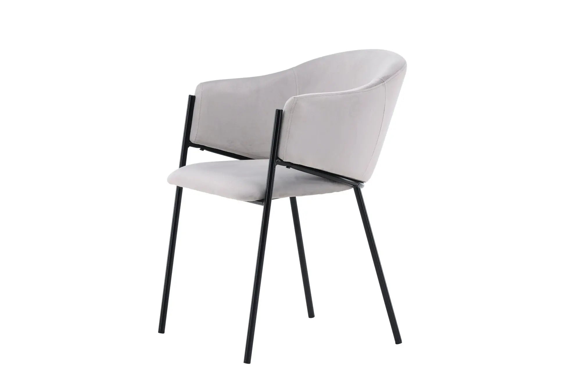 Lot de 2 chaises de salle à manger Evelina - 62 x 54 x 80 - Acier