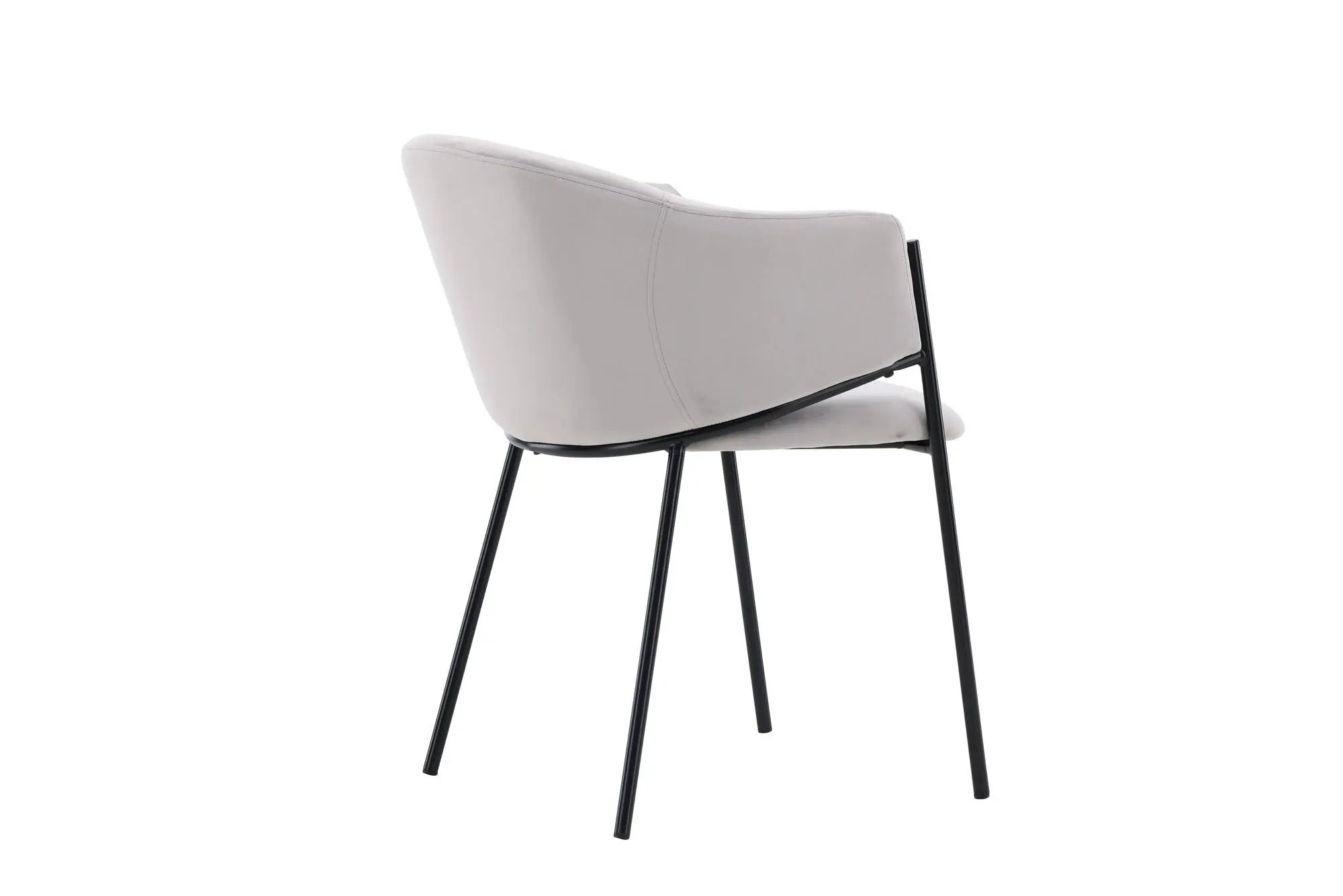 Lot de 2 chaises de salle à manger Evelina - 62 x 54 x 80 - Acier