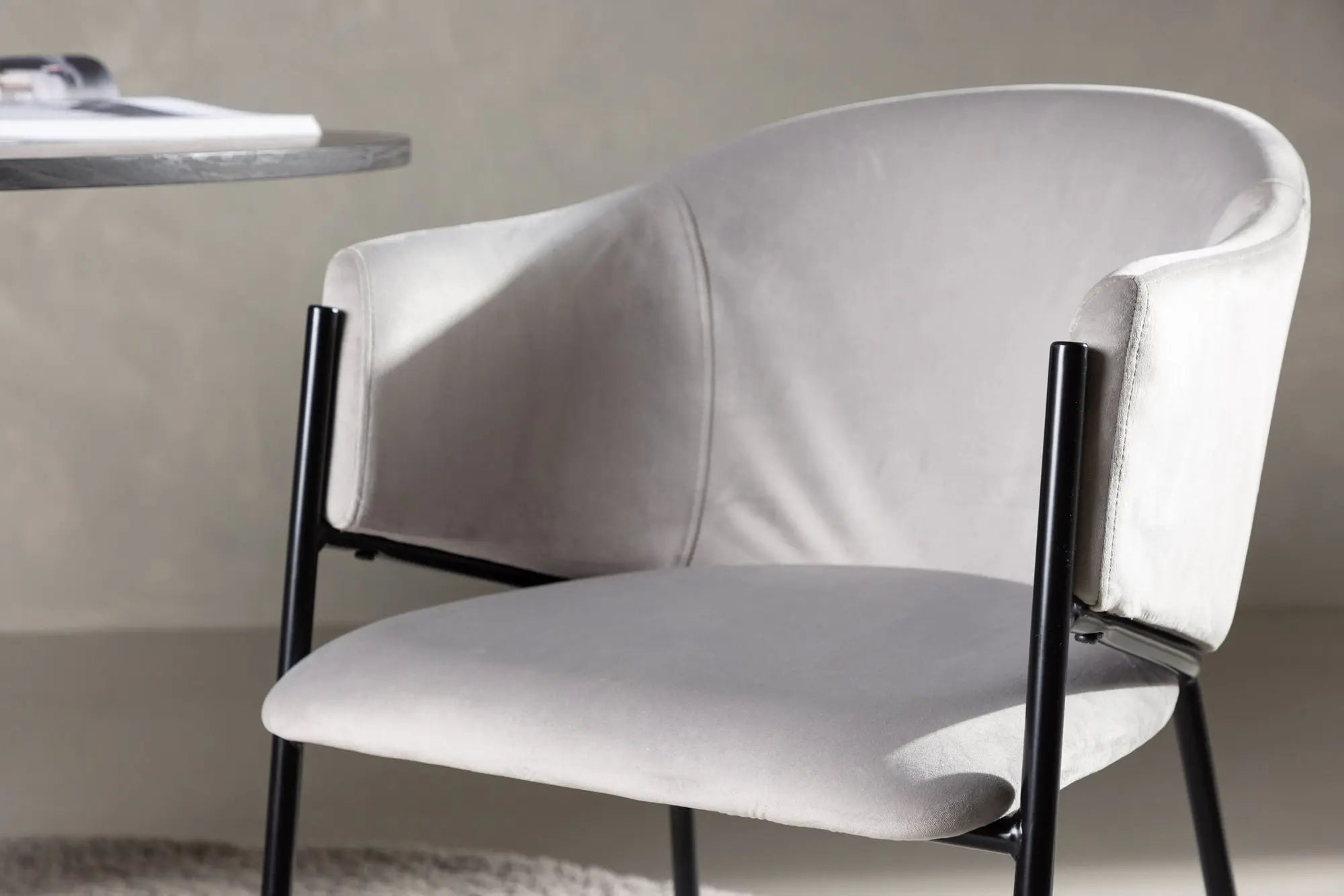 Lot de 2 chaises de salle à manger Evelina - 62 x 54 x 80 - Acier