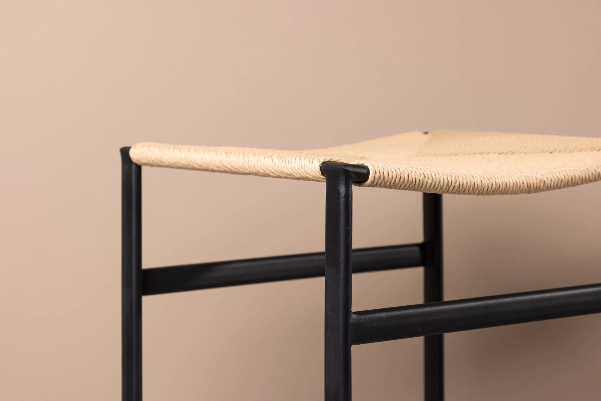 Lot de 2 tabourets de bar Polly - 40 x 45 x 66 - Acier