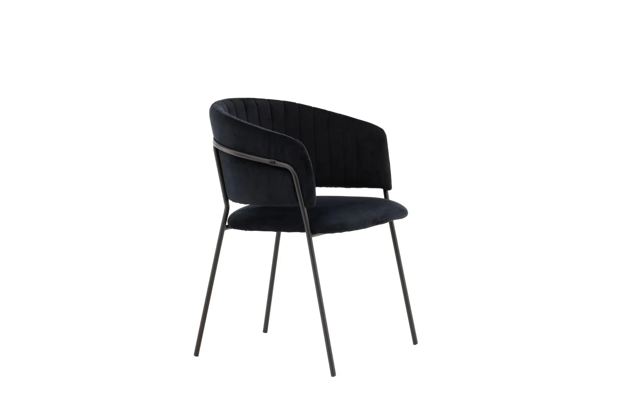 Lot de 2 chaises de salle à manger Selma - 58 x 54 x 82 - Acier