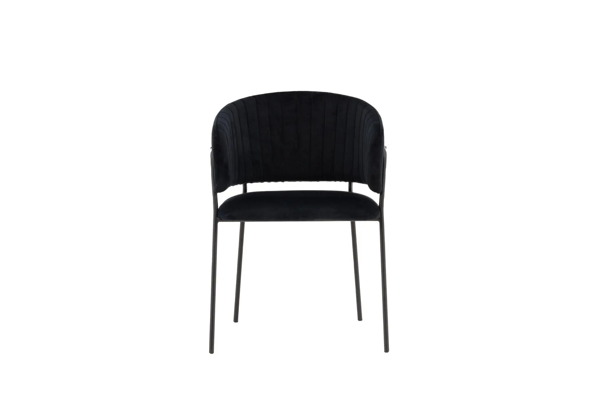 Lot de 2 chaises de salle à manger Selma - 58 x 54 x 82 - Acier
