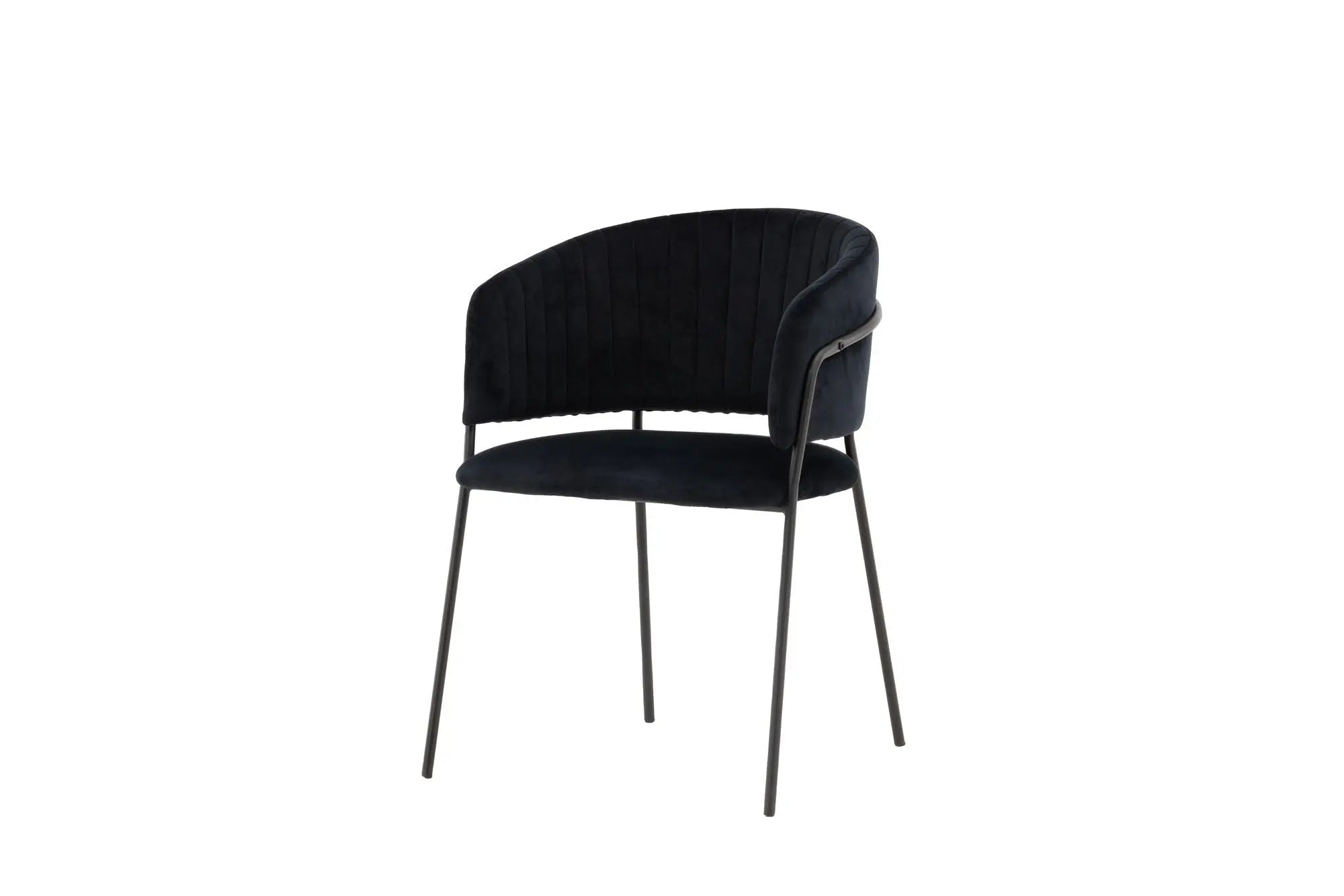 Lot de 2 chaises de salle à manger Selma - 58 x 54 x 82 - Acier