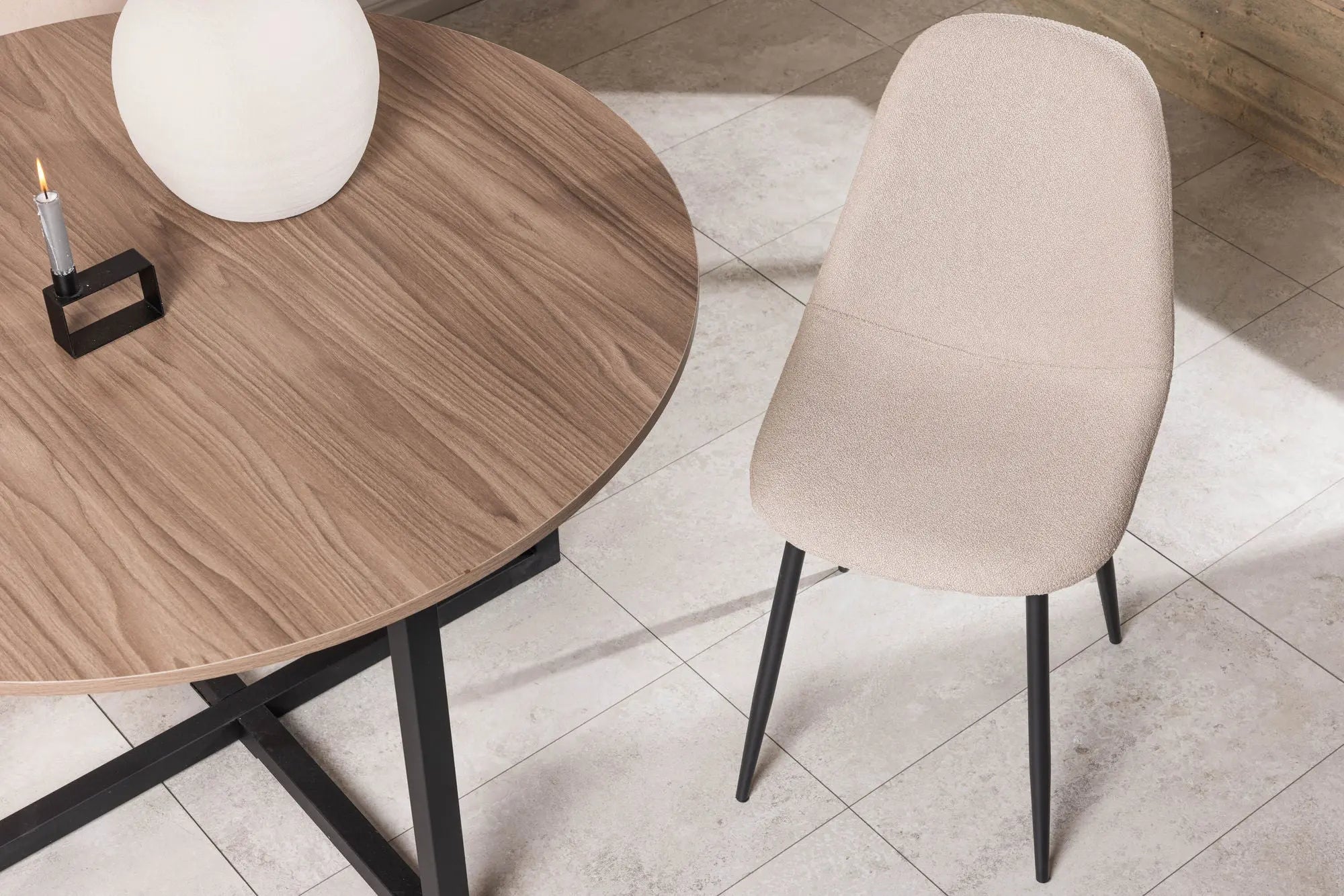 Lot de 2 chaises de salle à manger Polar - 53 x 88 x 46 - Acier