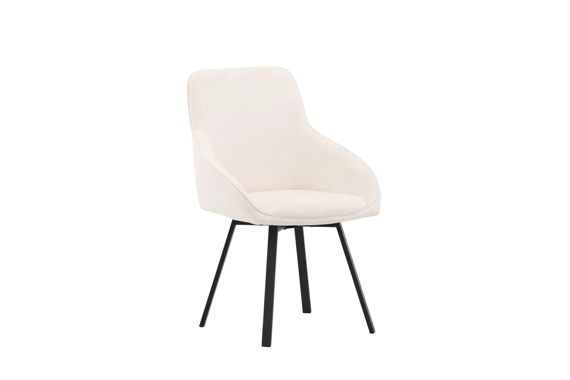Lot de 2 chaises de salle à manger Rosie - 60 x 55 x 88 - Acier
