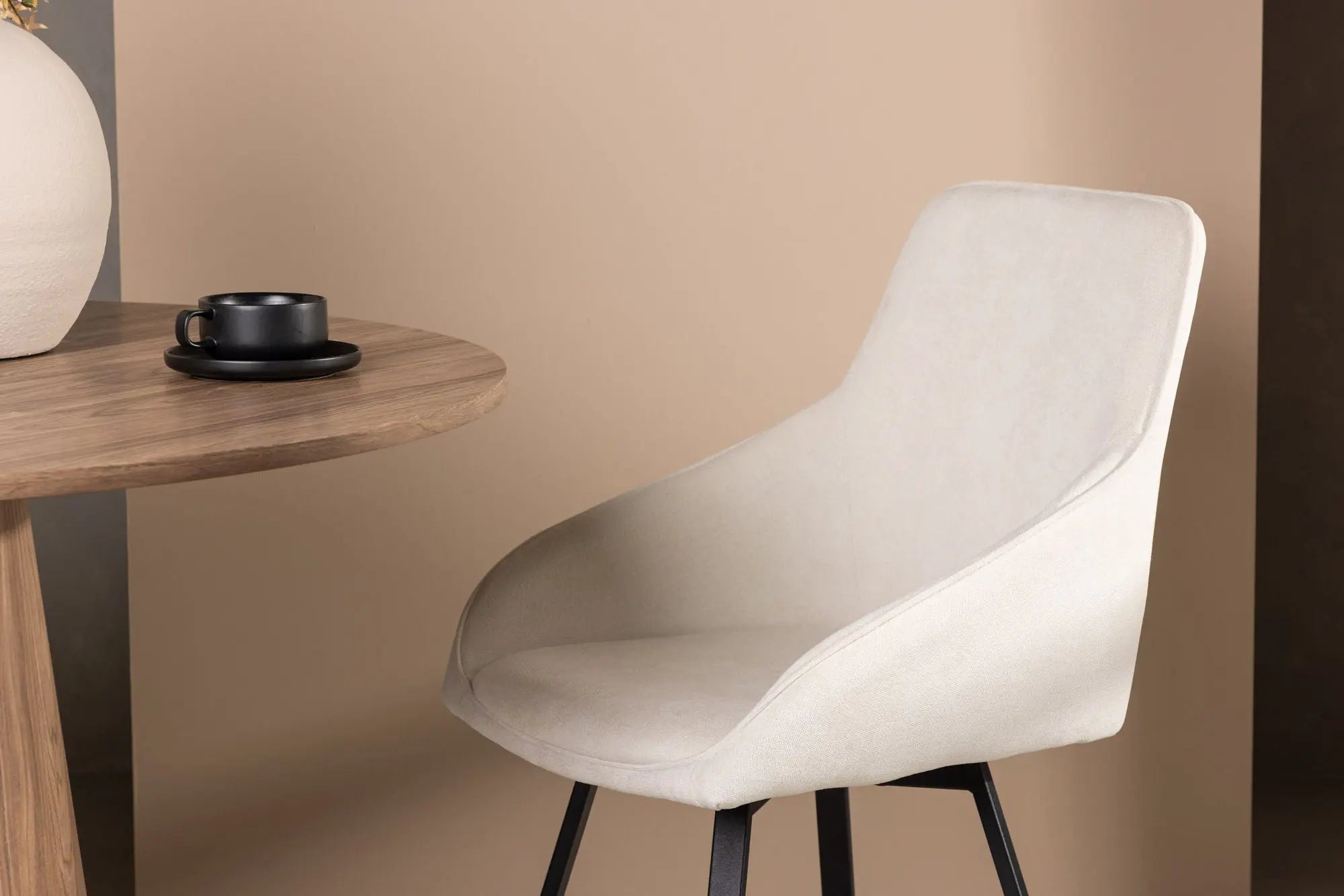 Lot de 2 chaises de salle à manger Rosie - 60 x 55 x 88 - Acier