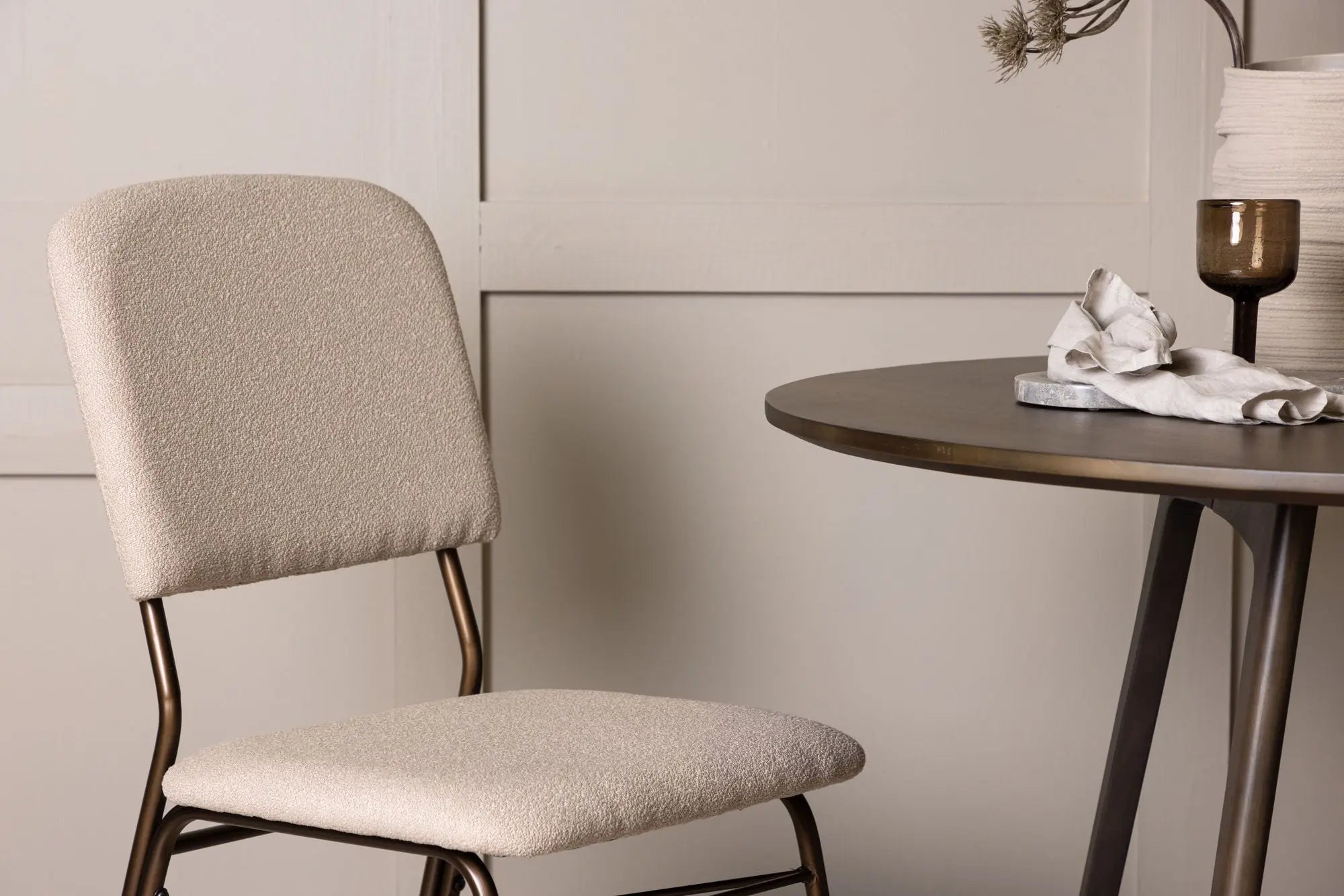Lot de 2 chaises de salle à manger Seda - 56 x 48,5 x 94 - Acier
