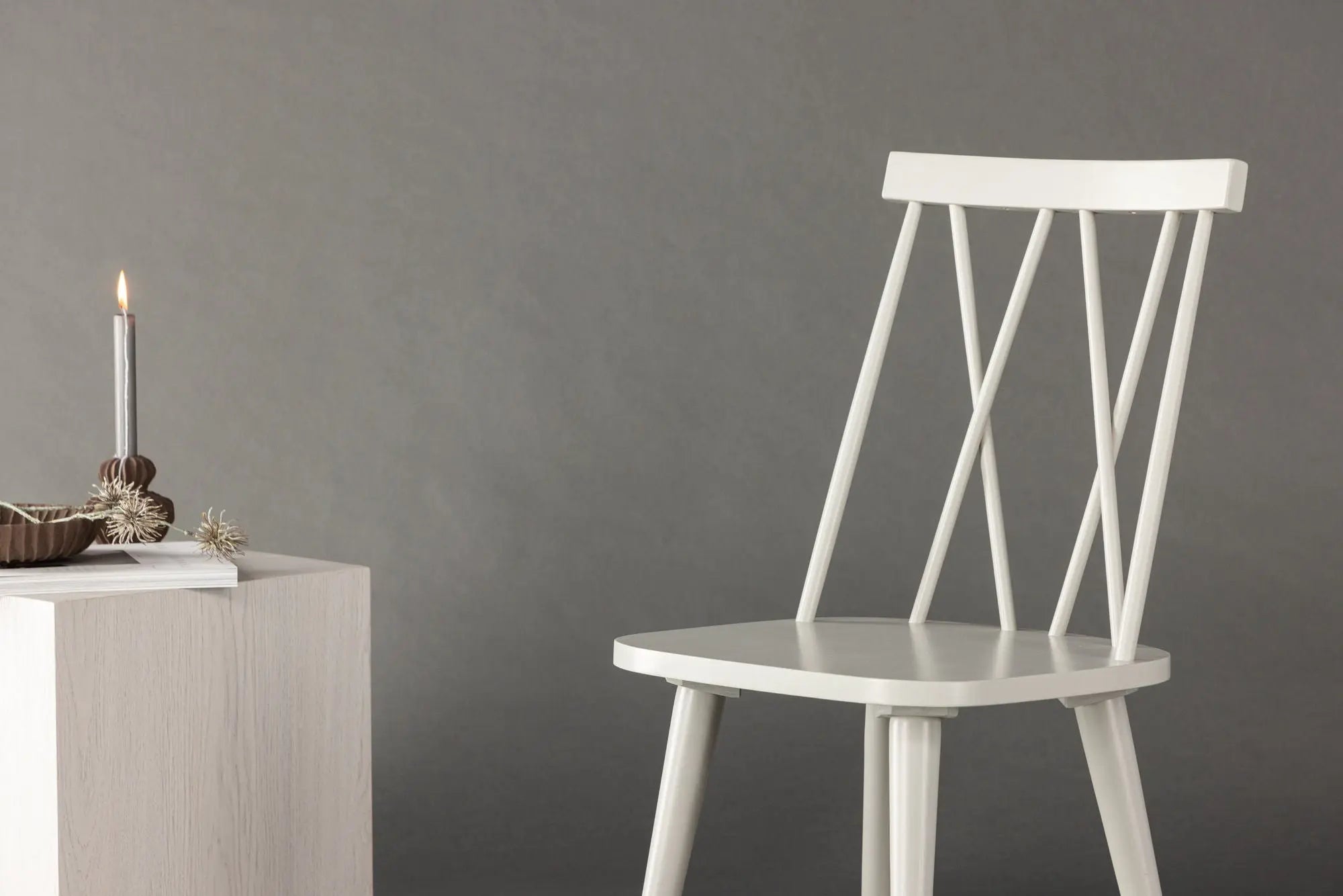 Lot de 2 chaises de salle à manger Mariette - 50 x 43 x 88 - Hévéas