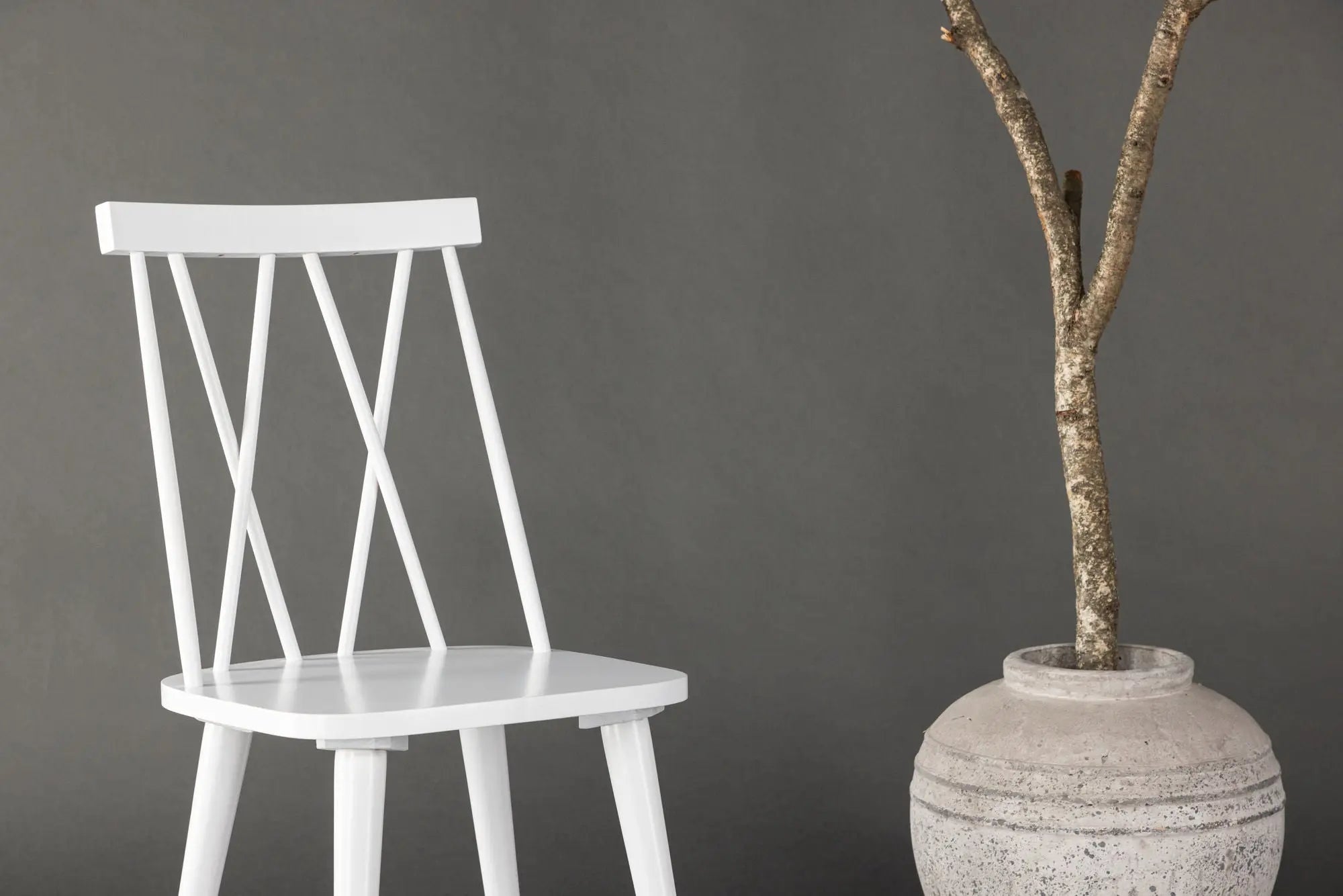 Lot de 2 chaises de salle à manger Mariette - 50 x 43 x 88 - Hévéas