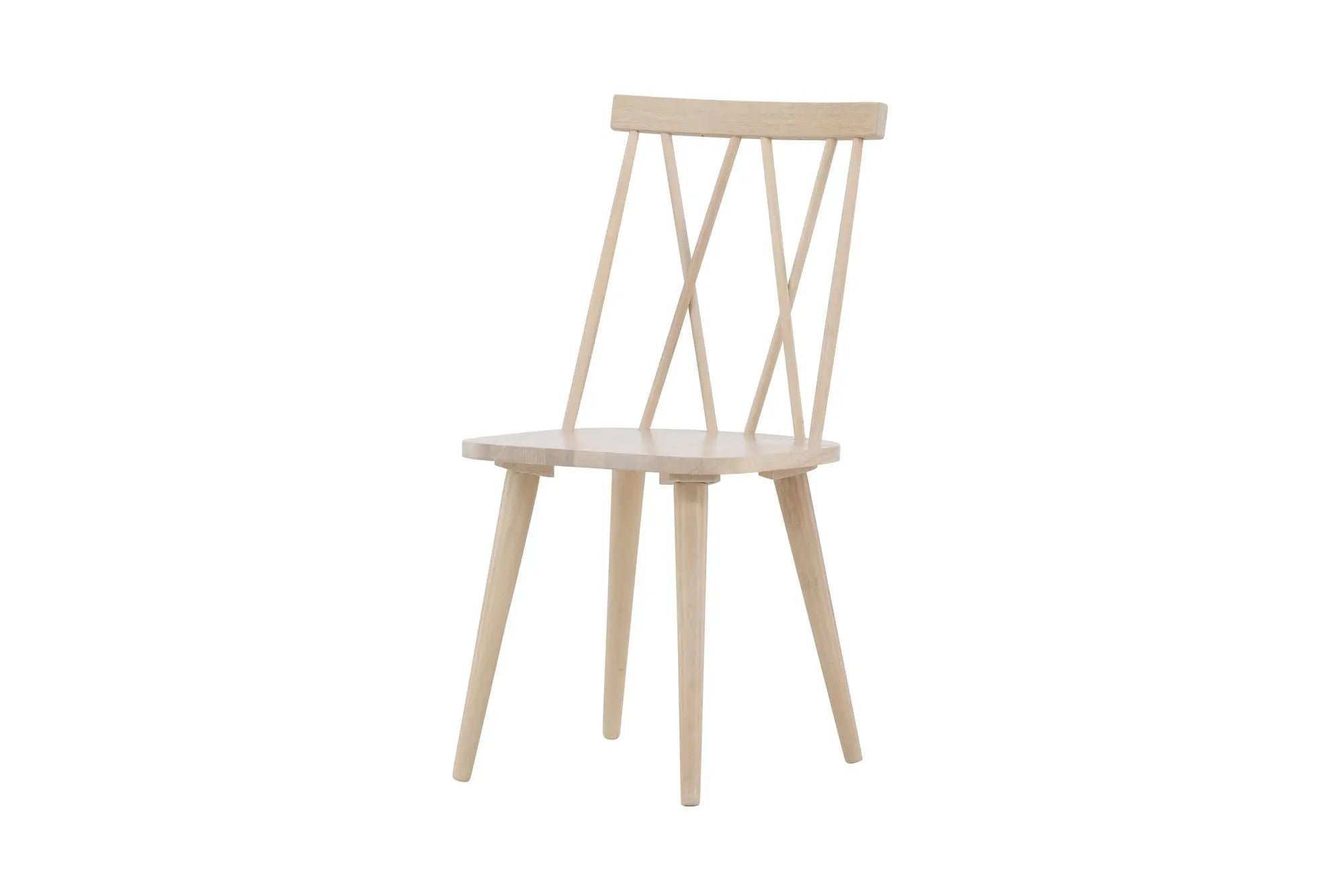Lot de 2 chaises de salle à manger Mariette - 50 x 43 x 88 - Hévéas