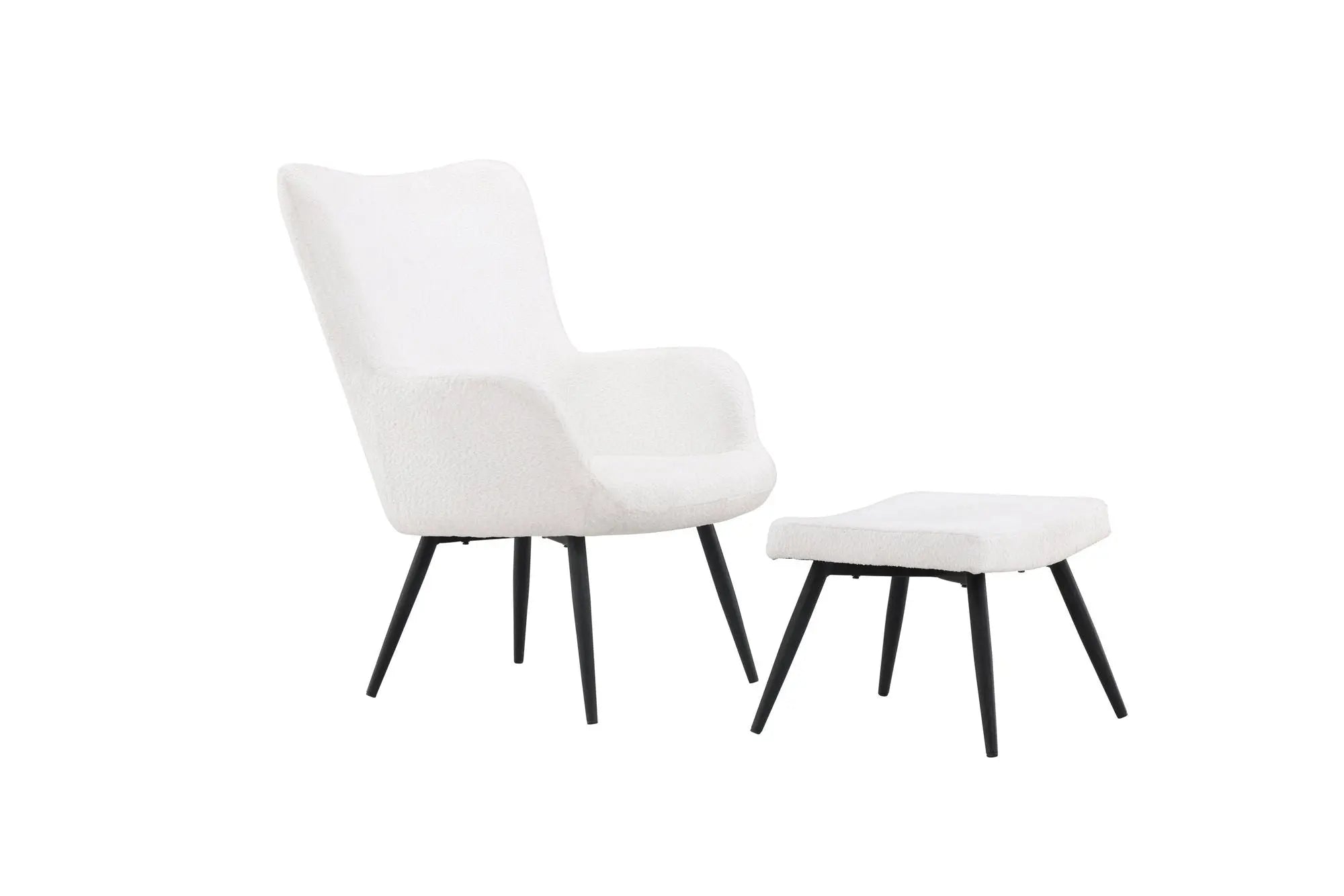 Fauteuil Como avec pouf Loome
