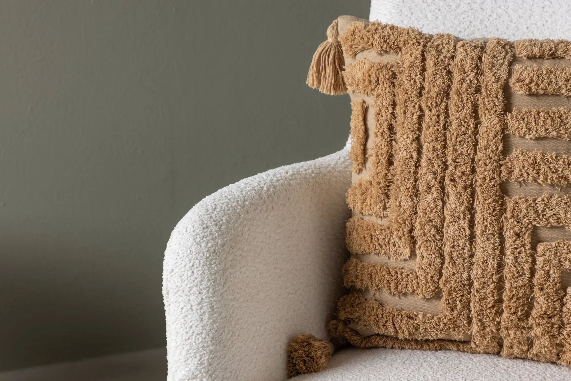 Fauteuil Como avec pouf Loome