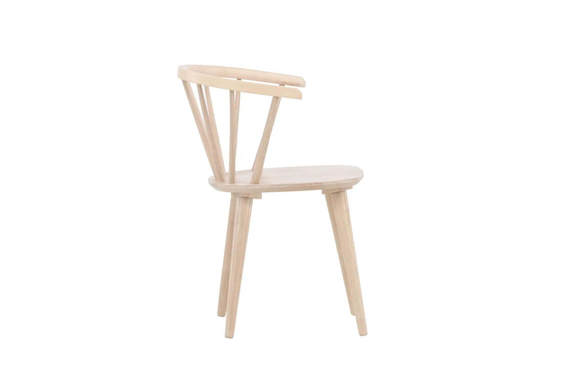 Lot de 2 chaises de salle à manger Bobby - 53x55x76 - Hévéas
