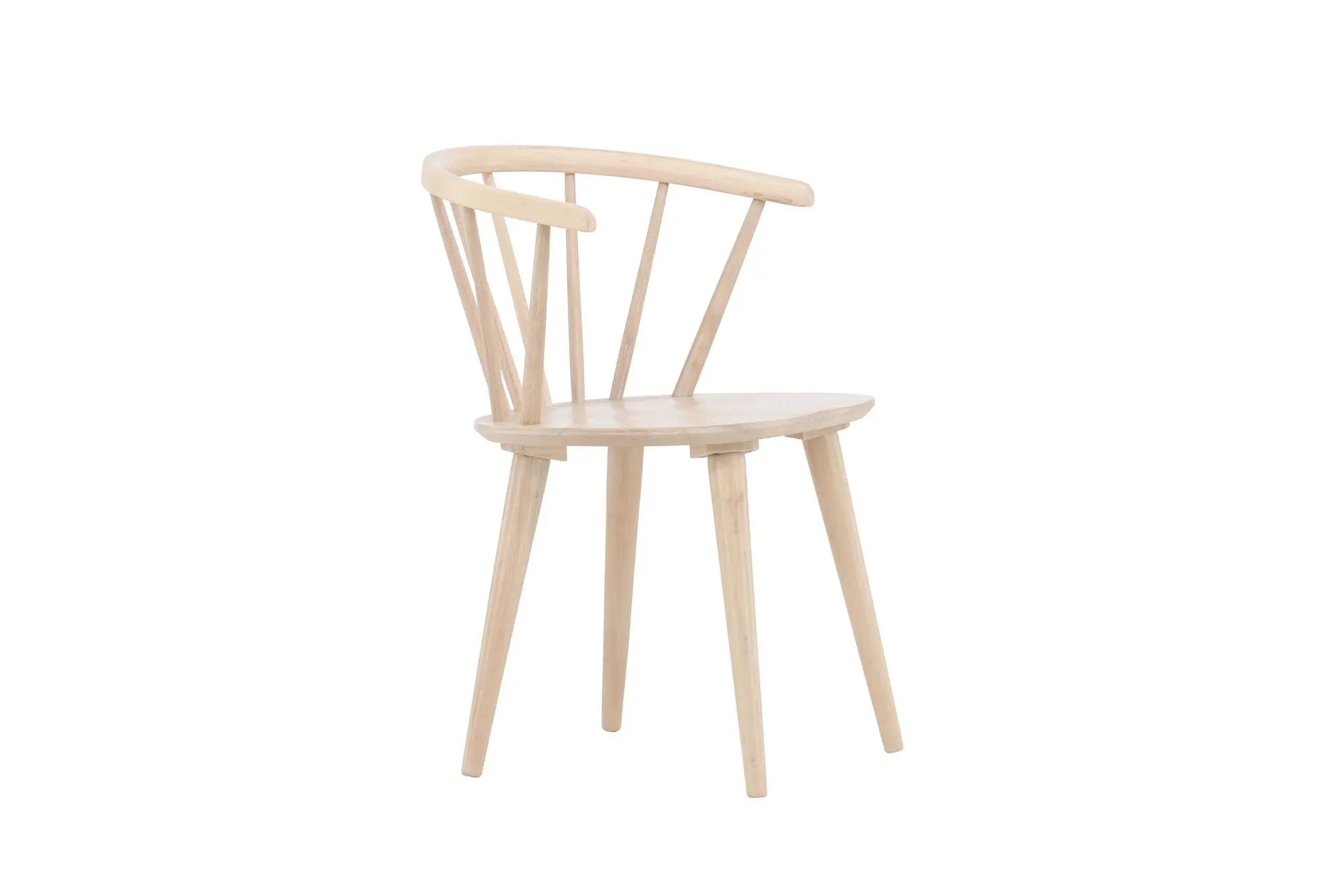 Lot de 2 chaises de salle à manger Bobby - 53x55x76 - Hévéas