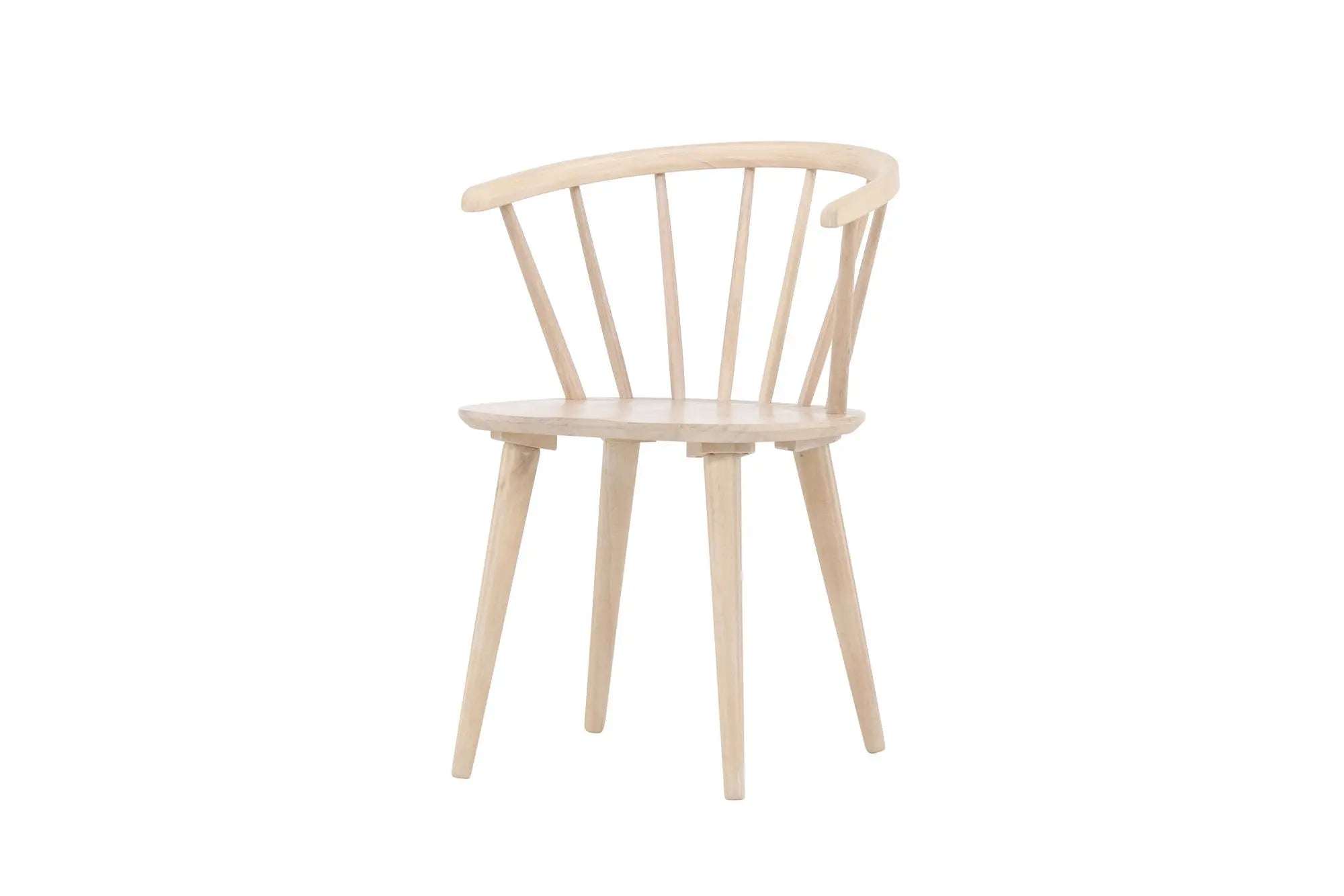 Lot de 2 chaises de salle à manger Bobby - 53x55x76 - Hévéas