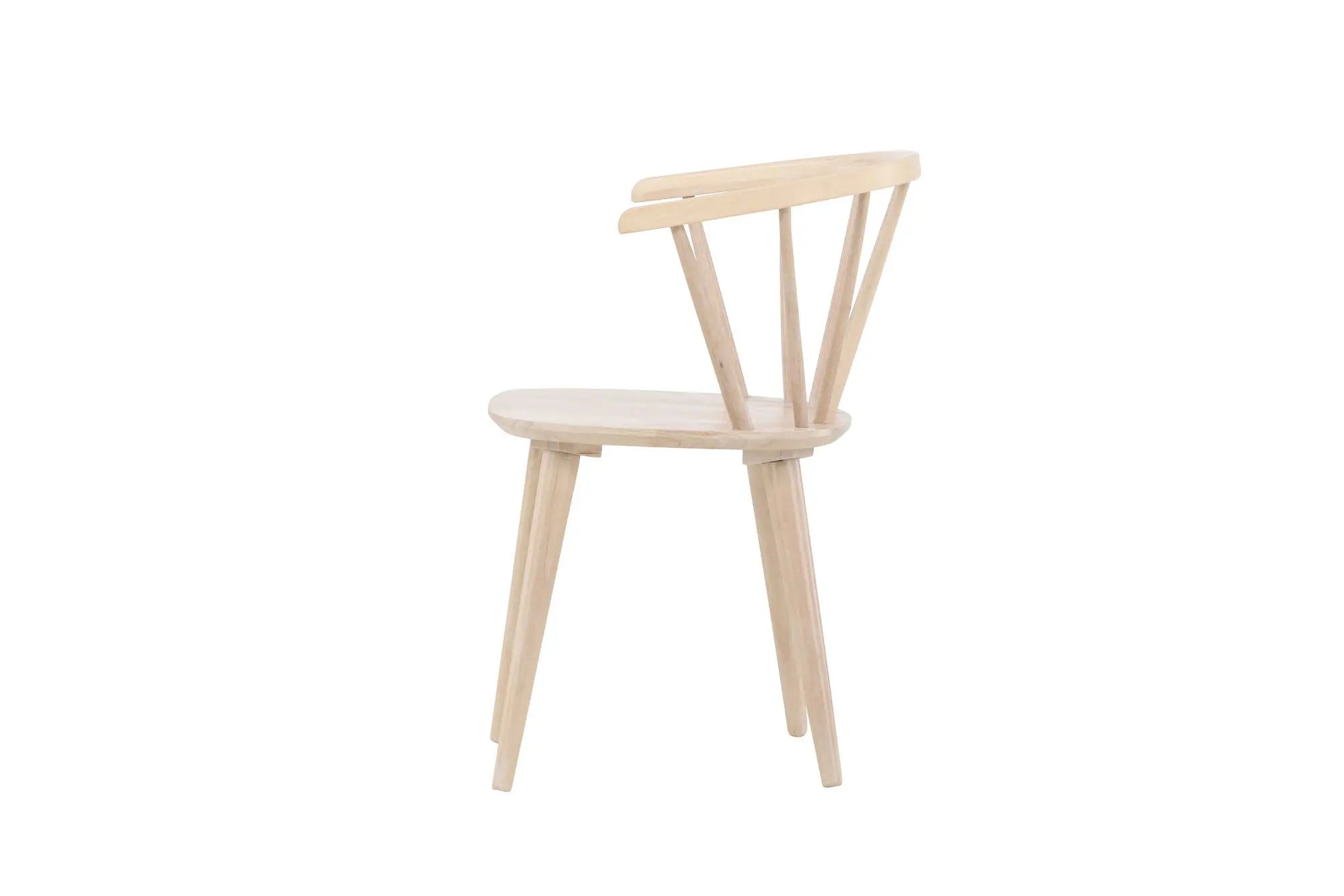 Lot de 2 chaises de salle à manger Bobby - 53x55x76 - Hévéas