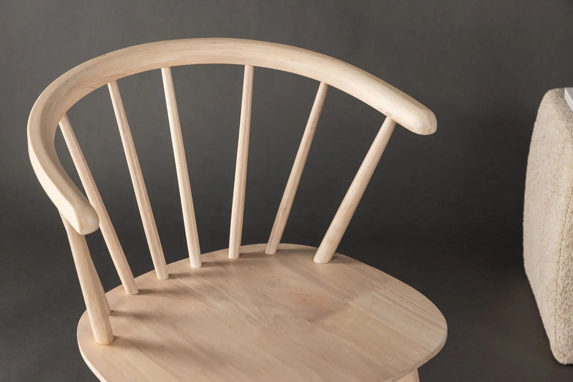 Lot de 2 chaises de salle à manger Bobby - 53x55x76 - Hévéas