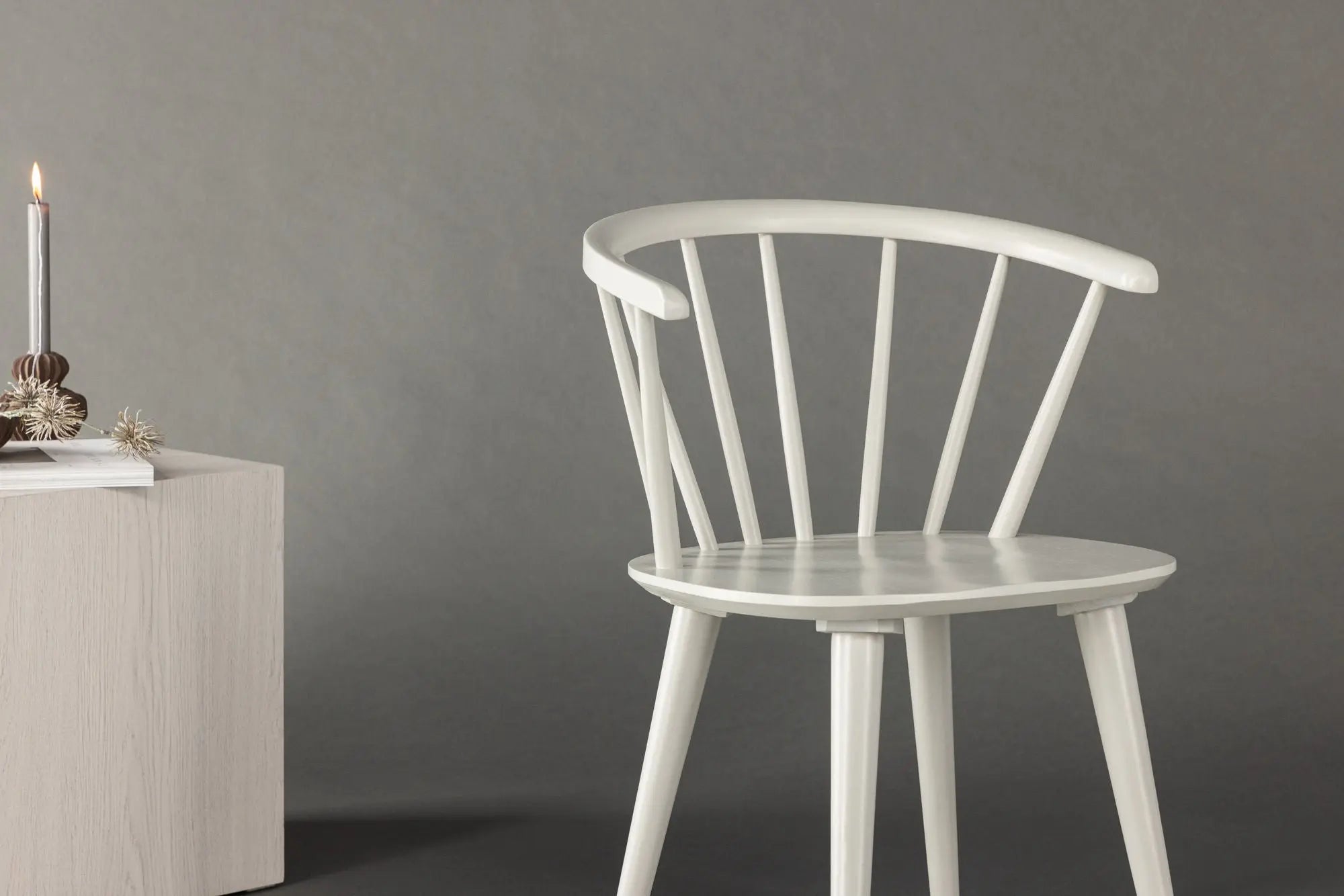 Lot de 2 chaises de salle à manger Bobby - 53x55x76 - Hévéas