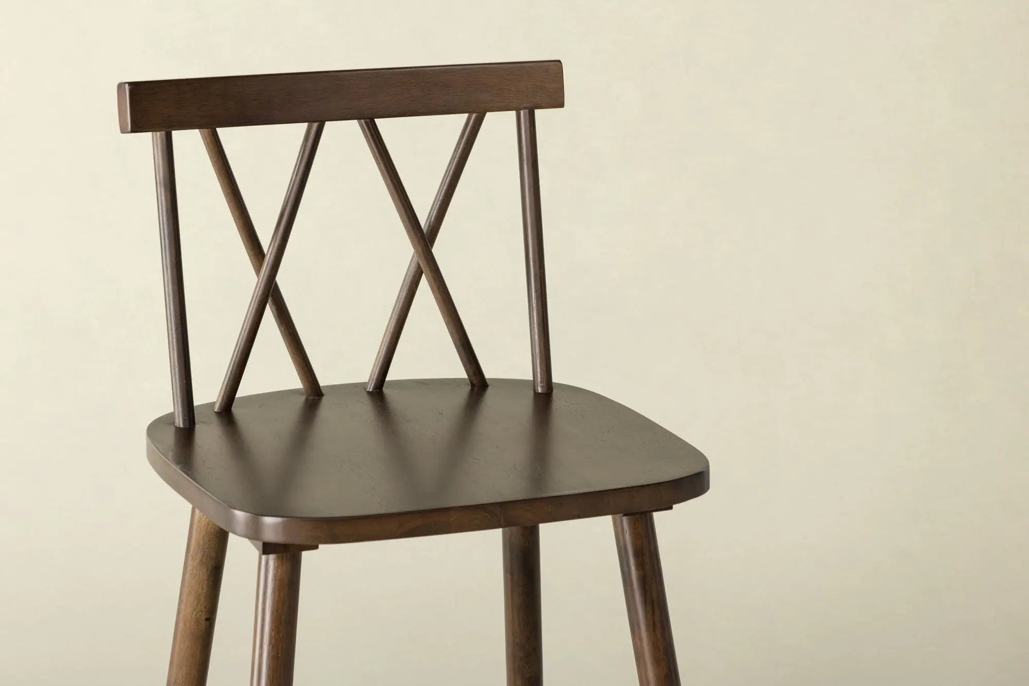 Lot de 2 tabourets de bar Mollöström - 44 x 43 x 90 - Hévéas