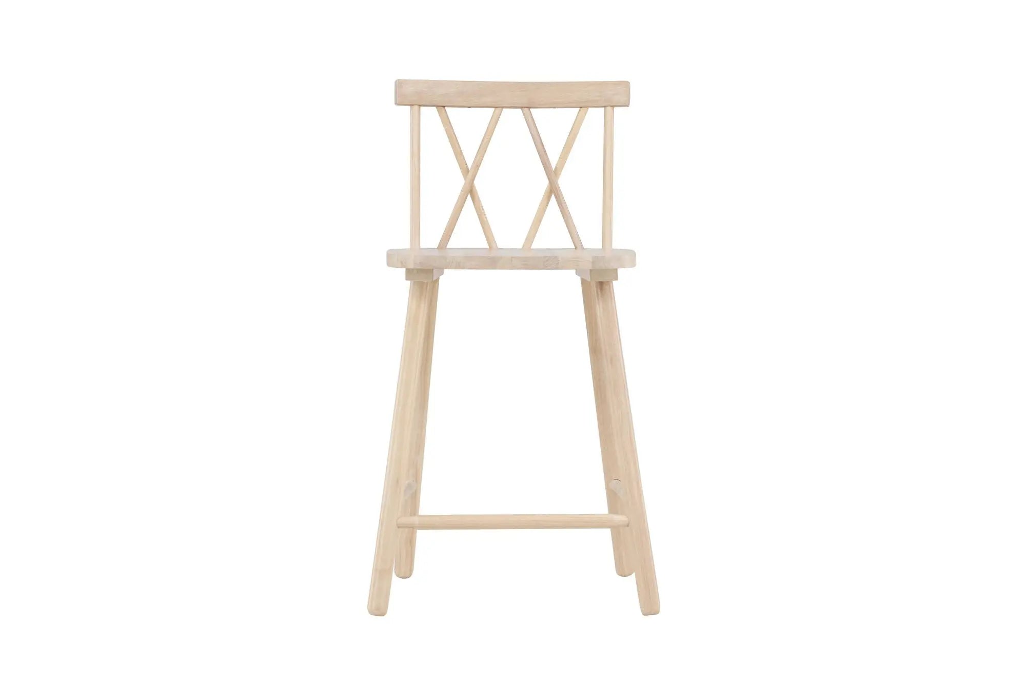 Lot de 2 tabourets de bar Mollöström - 44 x 43 x 90 - Hévéas