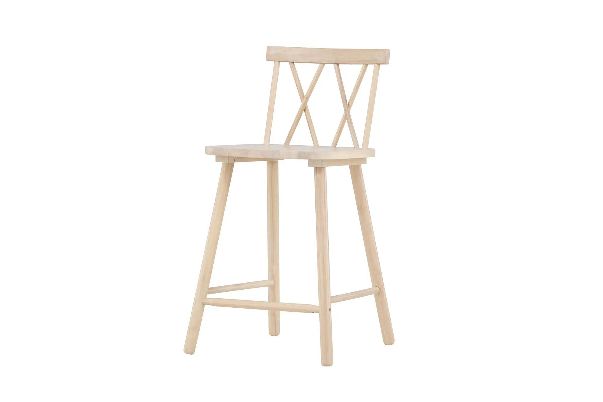 Lot de 2 tabourets de bar Mollöström - 44 x 43 x 90 - Hévéas