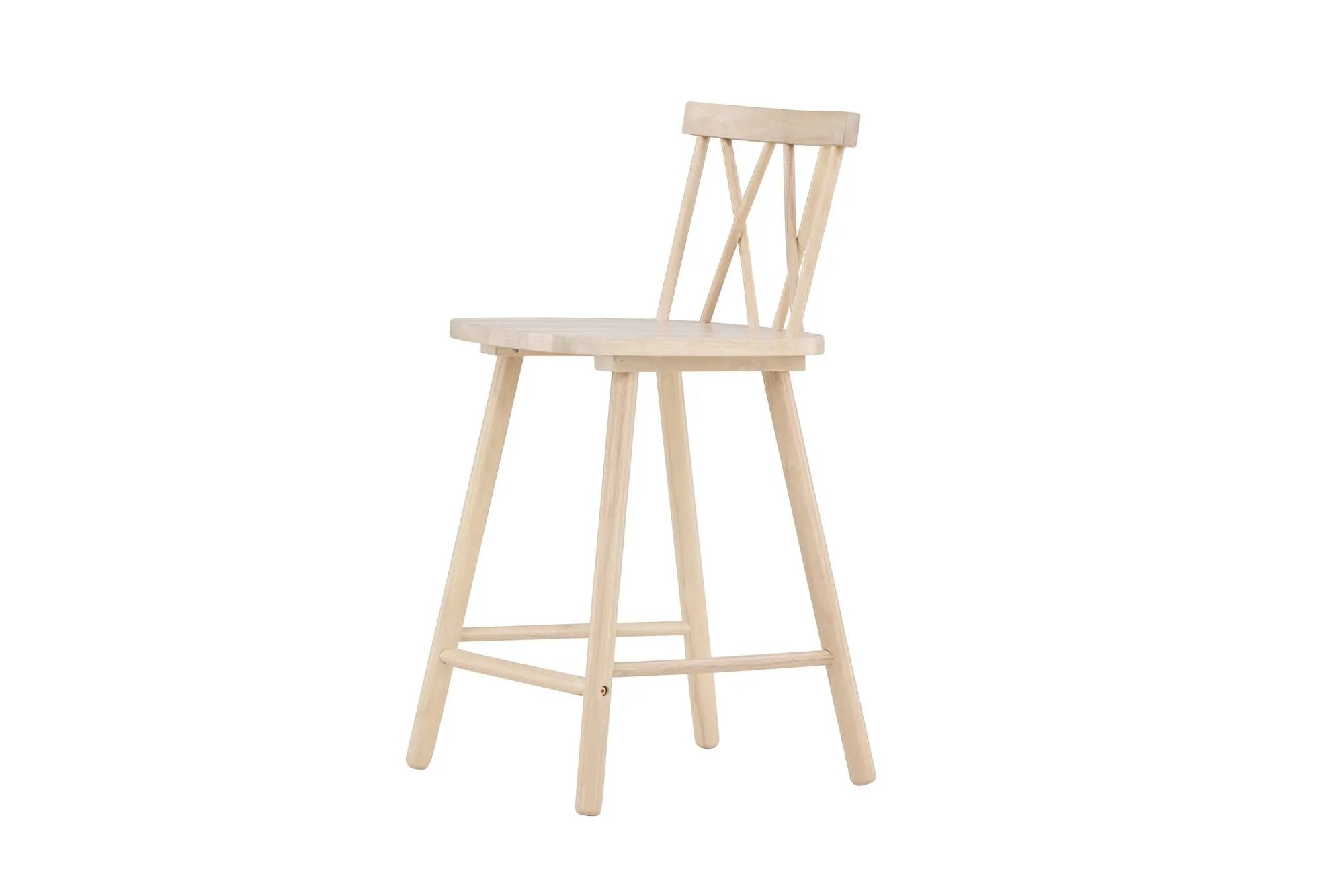 Lot de 2 tabourets de bar Mollöström - 44 x 43 x 90 - Hévéas