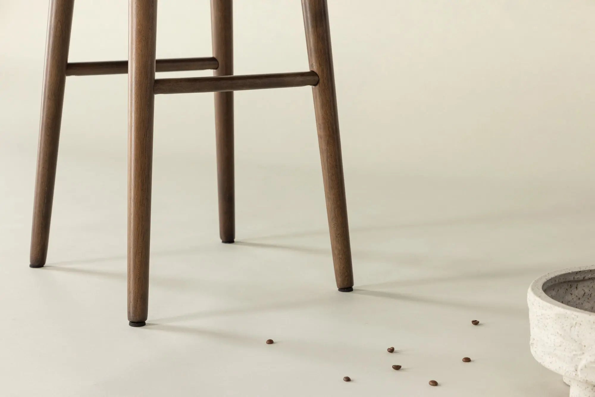 Lot de 2 tabourets de bar Mollösand - 36 x 36 x 75 - Hévéas