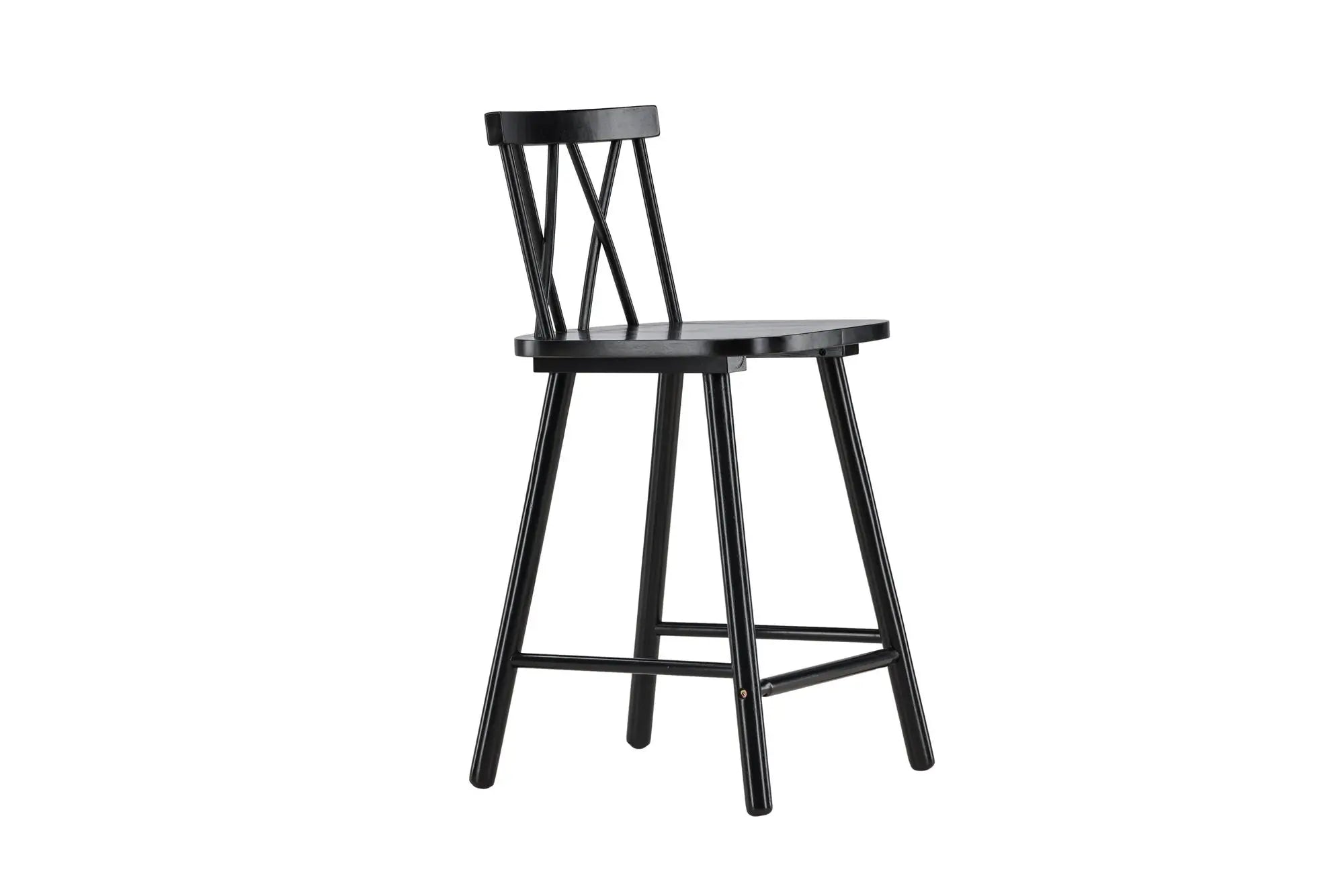 Lot de 2 tabourets de bar Mollöström - 44 x 43 x 90 - Hévéas