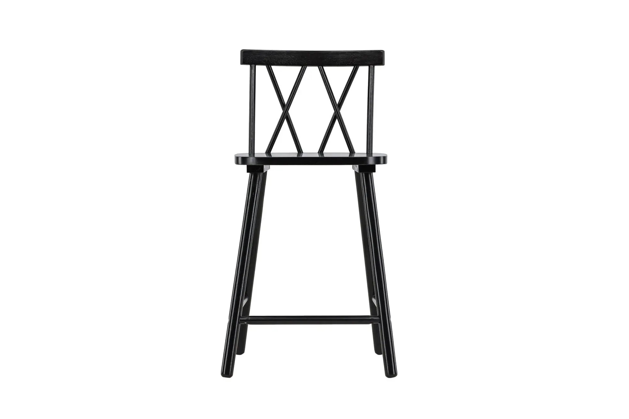 Lot de 2 tabourets de bar Mollöström - 44 x 43 x 90 - Hévéas