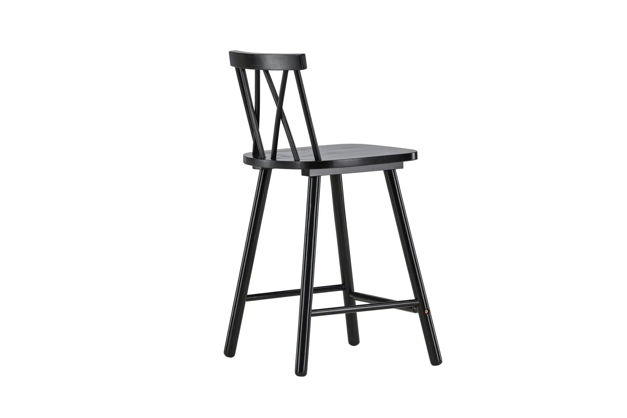 Lot de 2 tabourets de bar Mollöström - 44 x 43 x 90 - Hévéas