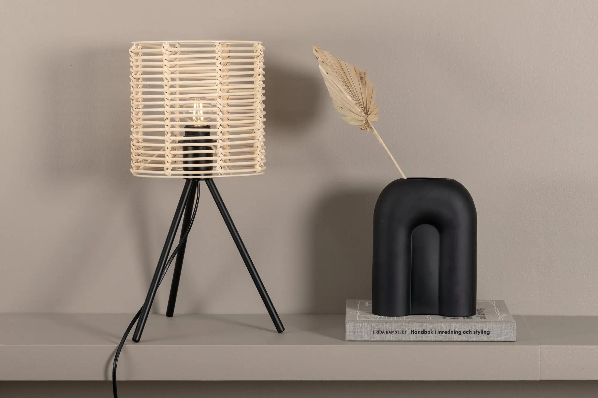 Lampe de table Fence - 40 x 20 x 20 - Rotin