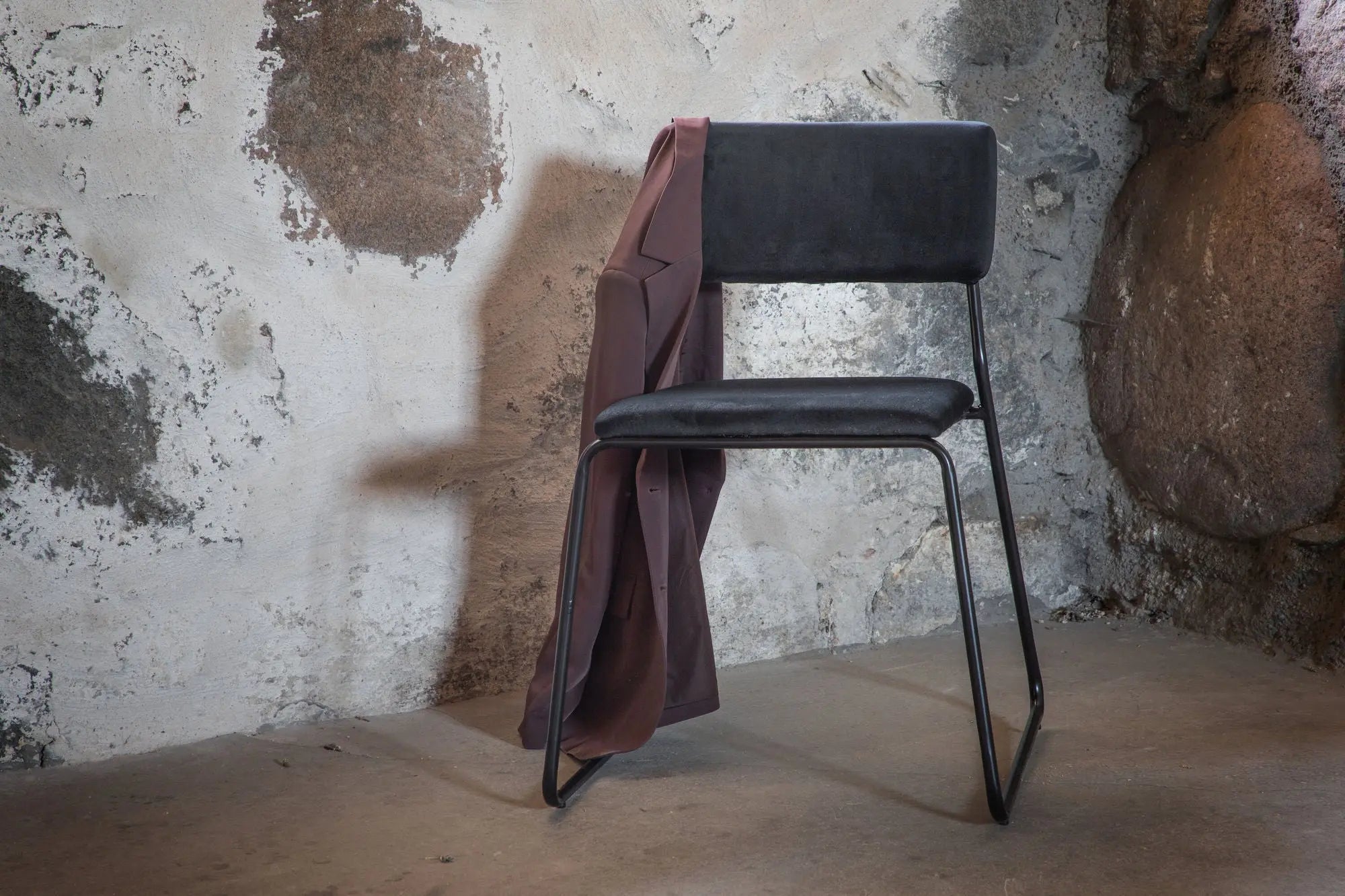 Lot de 2 chaises de salle à manger Kenth - 52 x 76 x 40 - Polyester Velvet