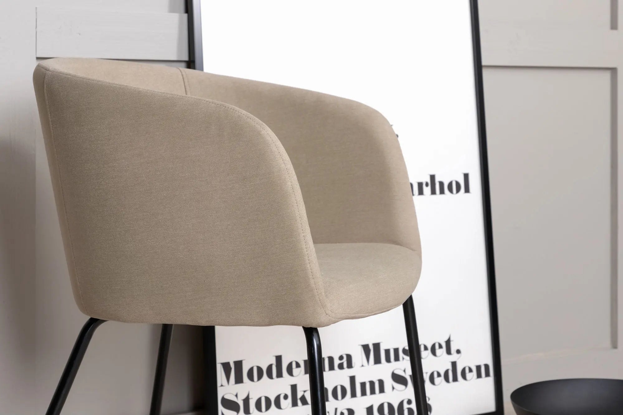 Chaise Berit - 55 x 78 x 55 - Polyester Lin
