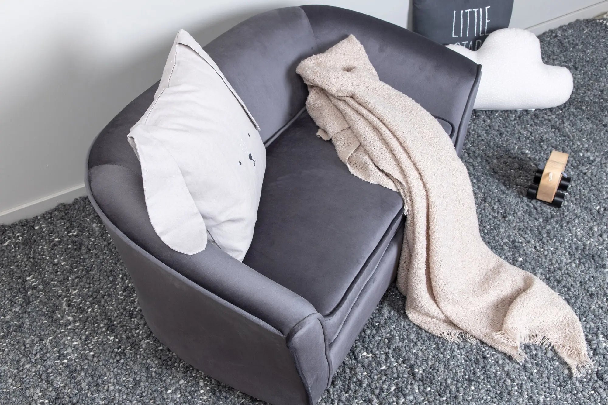 Canapé pour enfants Måna - 98 x 62 - Polyester Velvet