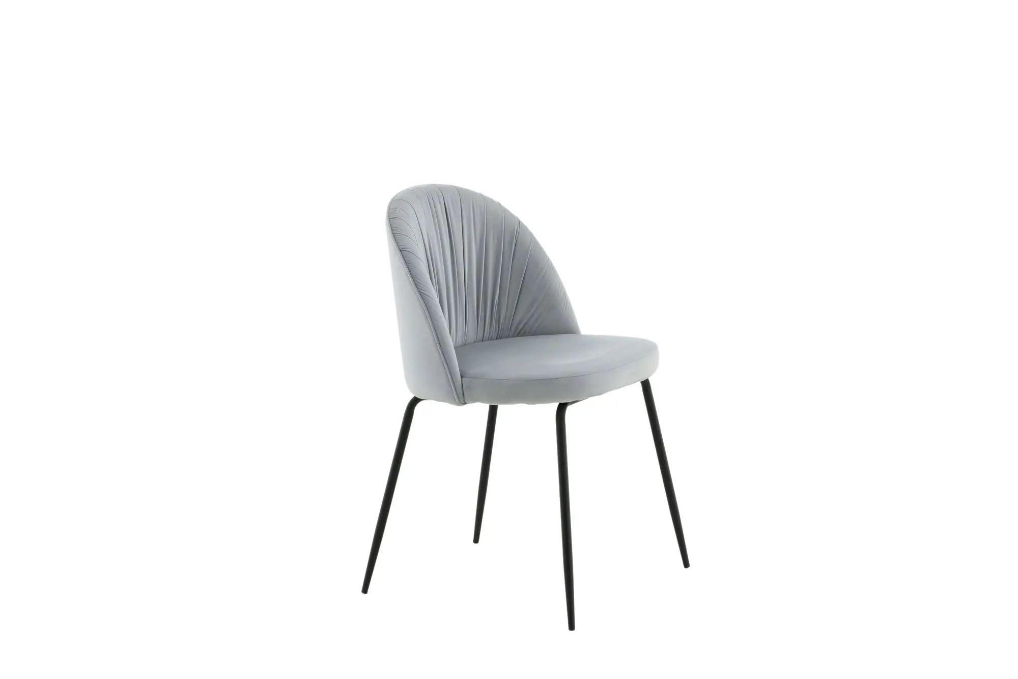 Lot de 2 chaises de salle à manger Wrinkles - 50 x 49 x 79,5 - Polyester Velvet